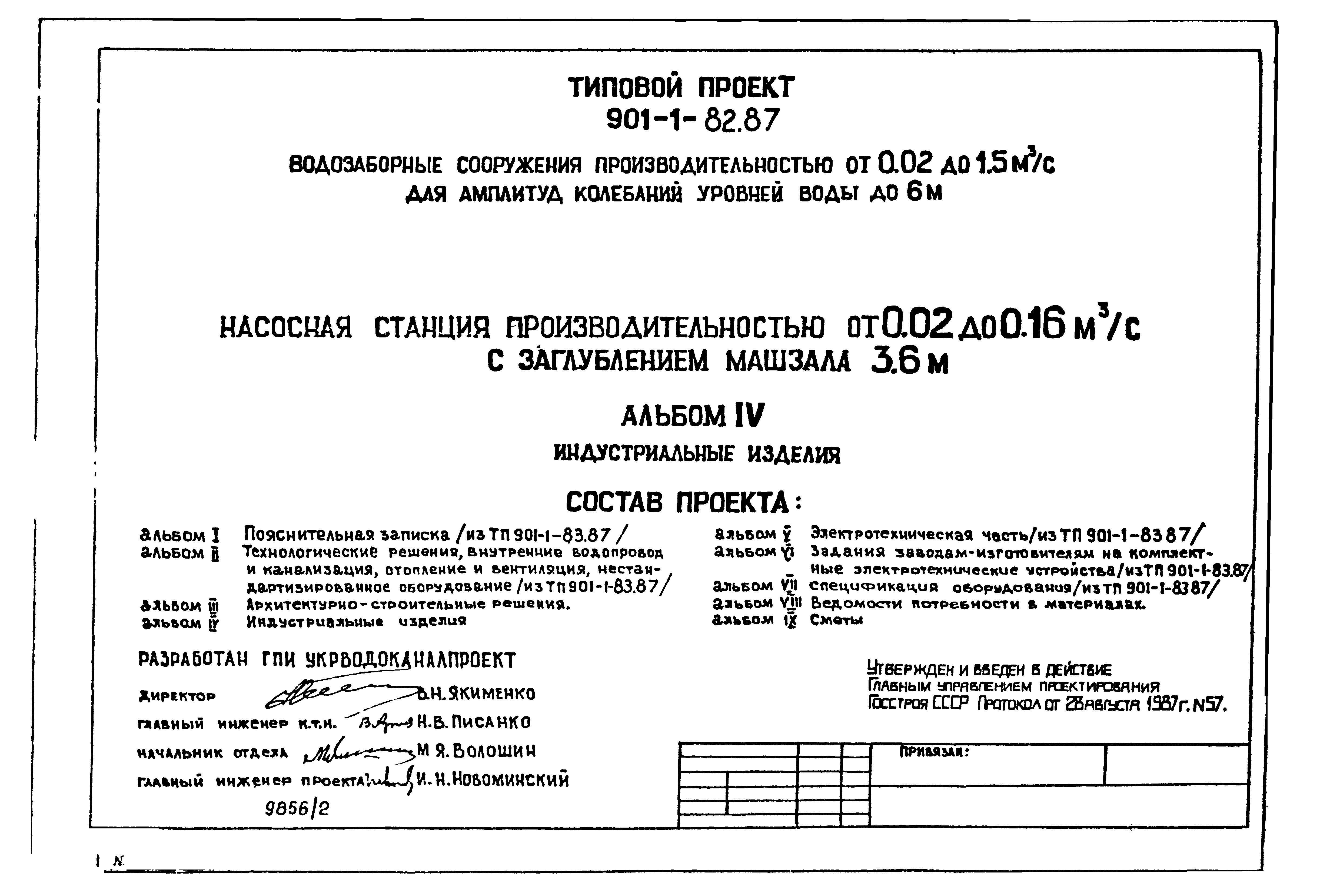 Типовой проект 901-1-82.87