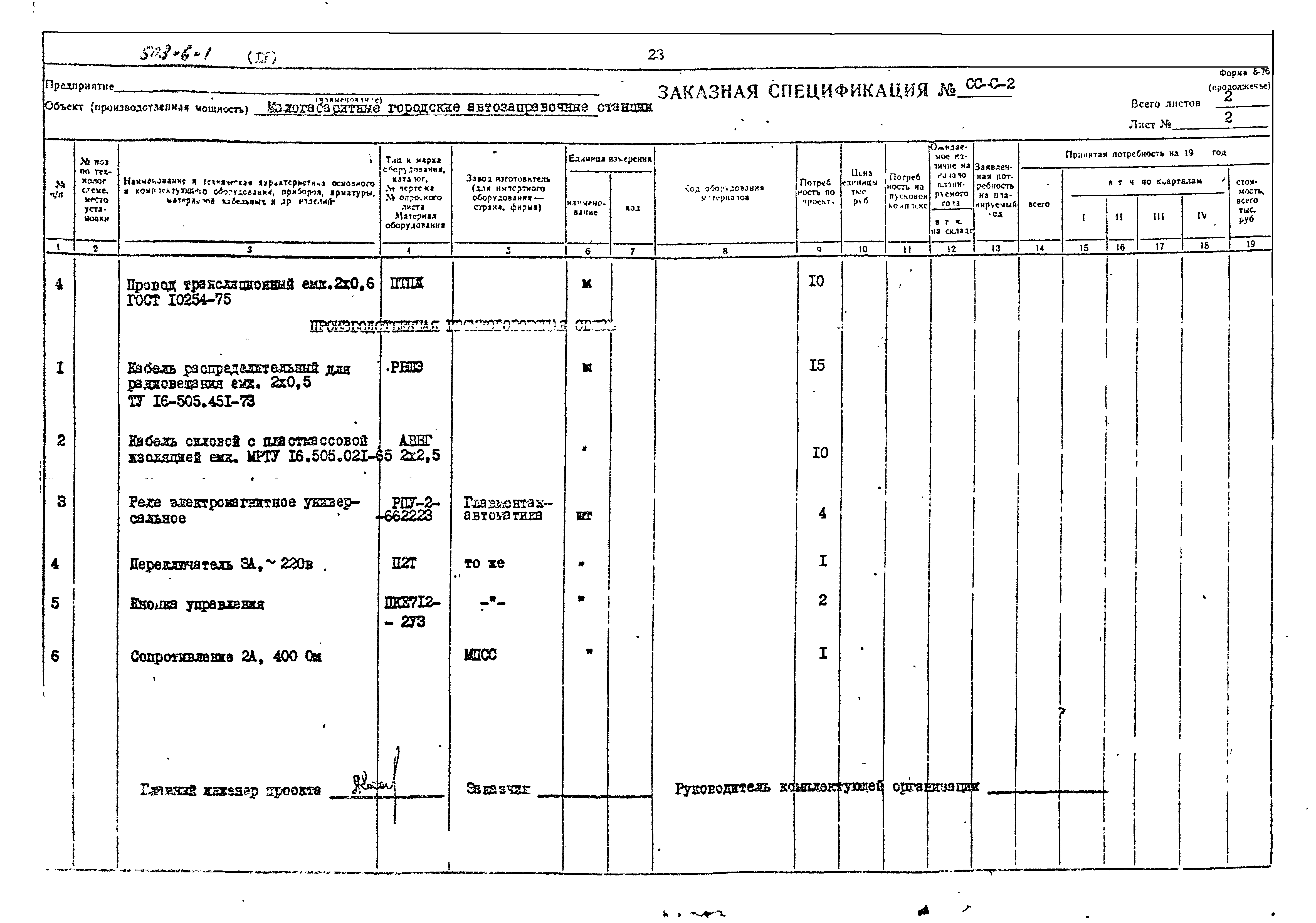 Типовой проект 503-6-1