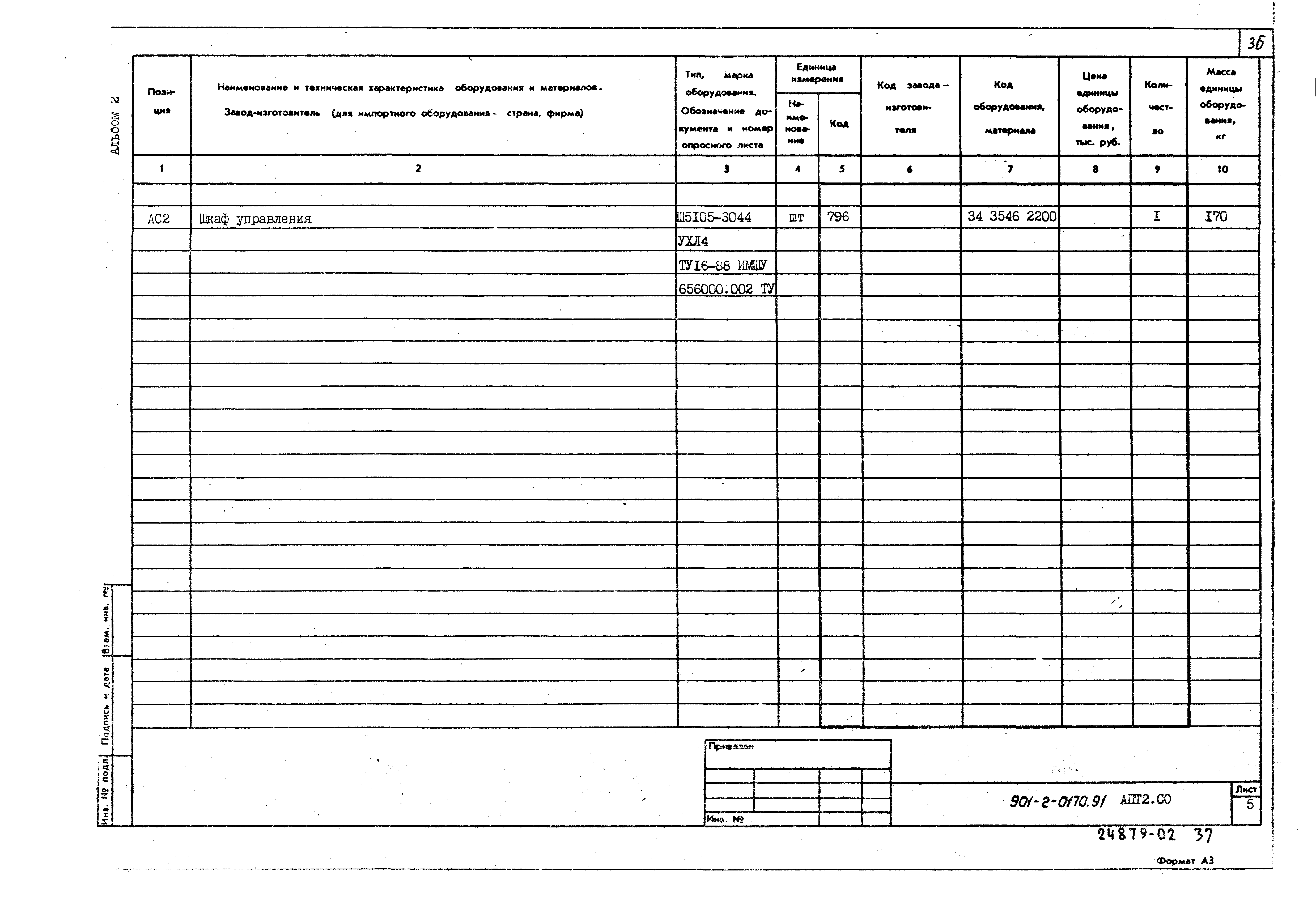 Типовые проектные решения 901-2-0170.91