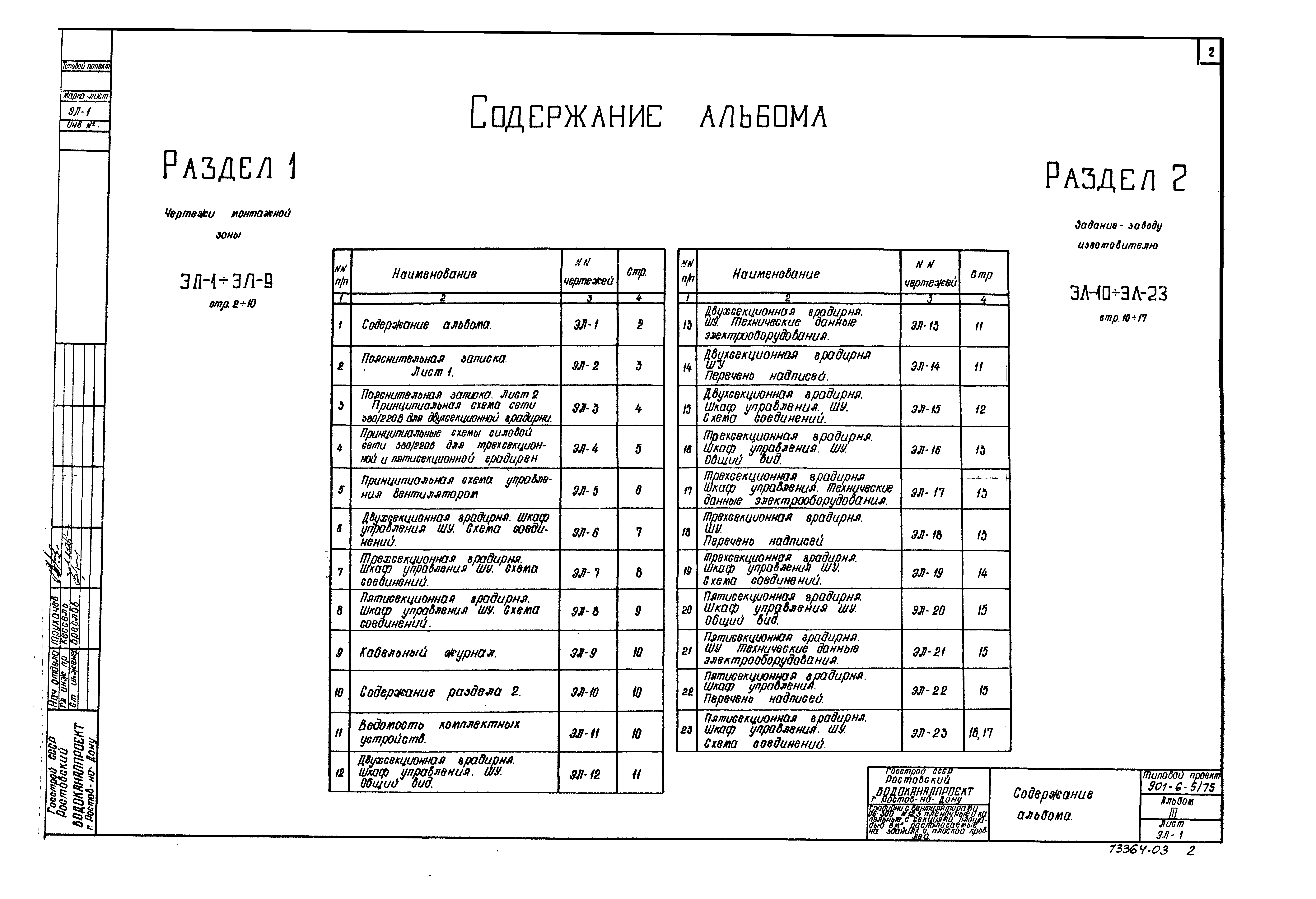 Типовой проект 901-6-5/75