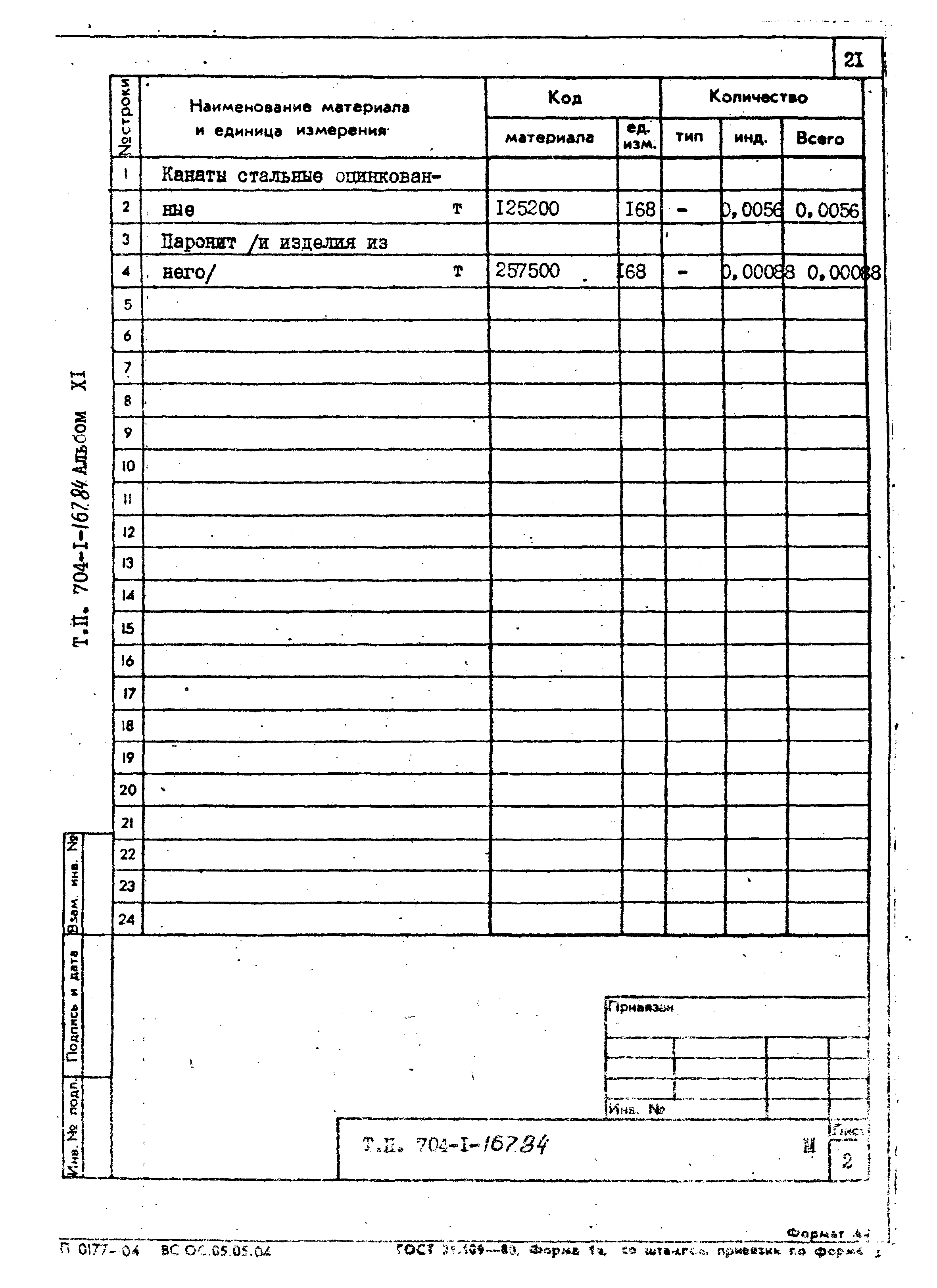 Типовой проект 704-1-167.84