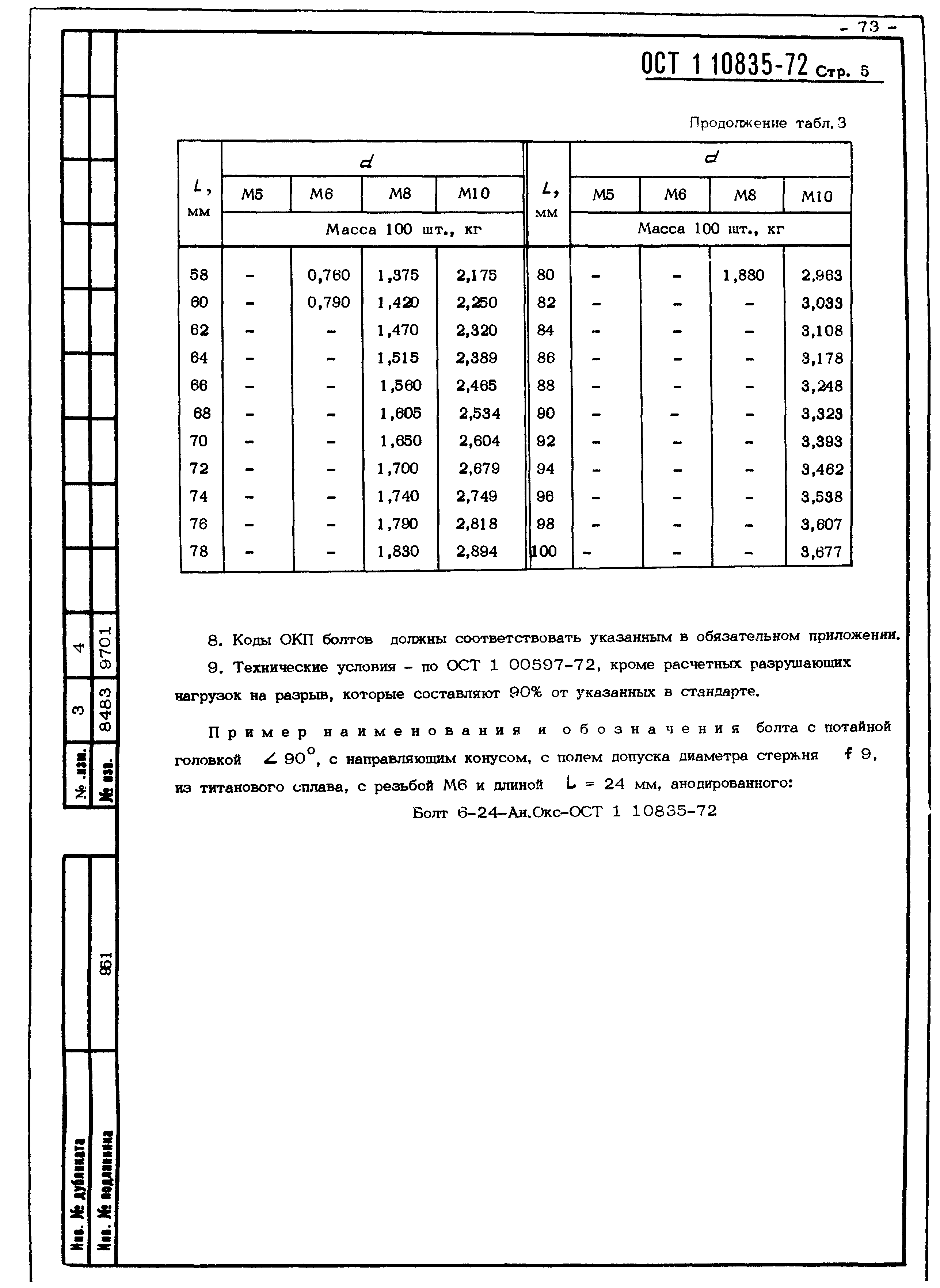 ОСТ 1 10835-72