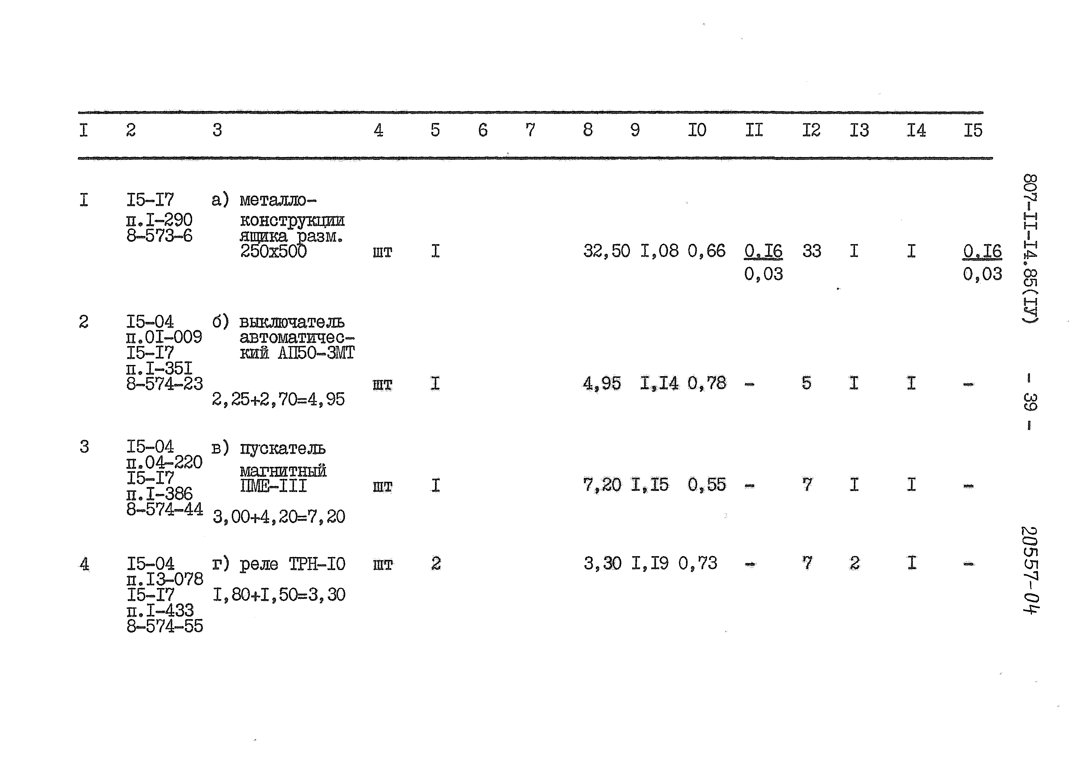 Типовой проект 807-11-14.85