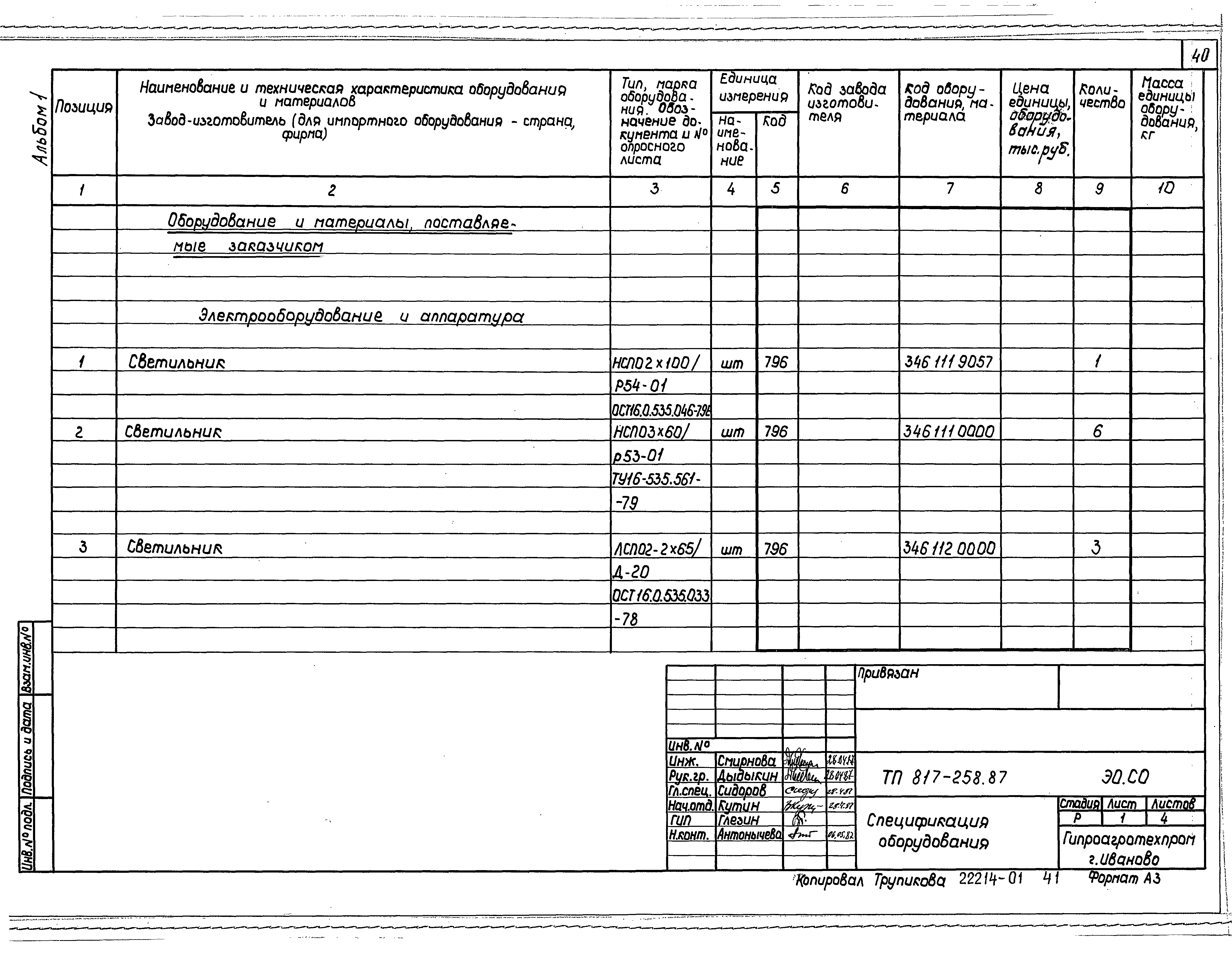 Типовой проект 817-258.87