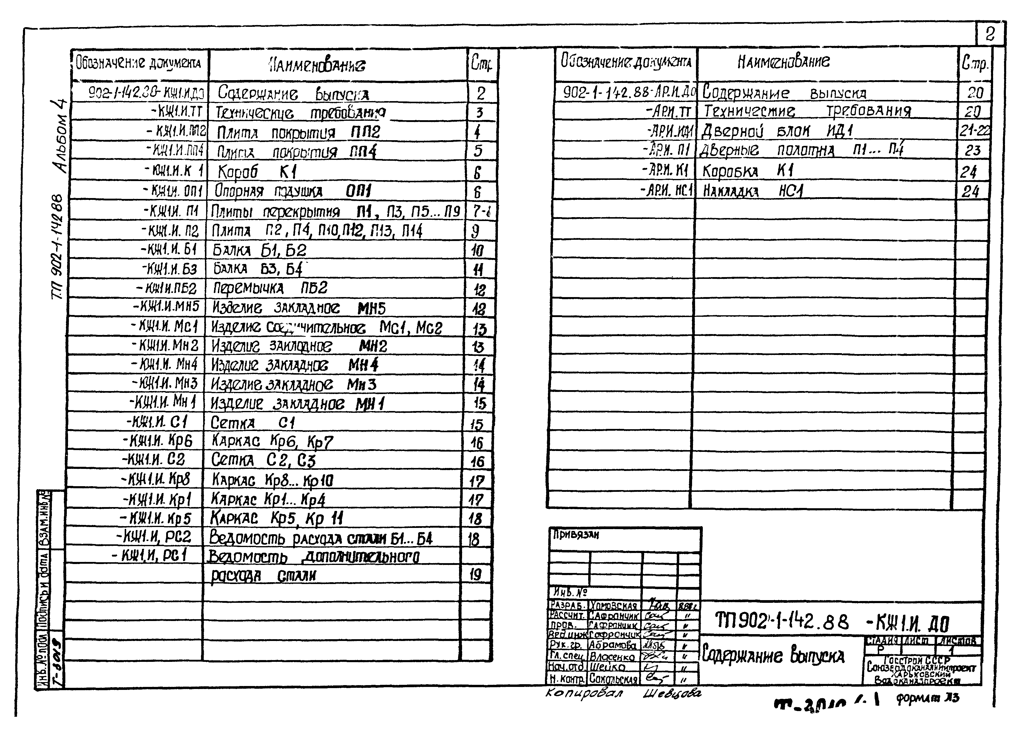 Типовой проект 902-1-142.88