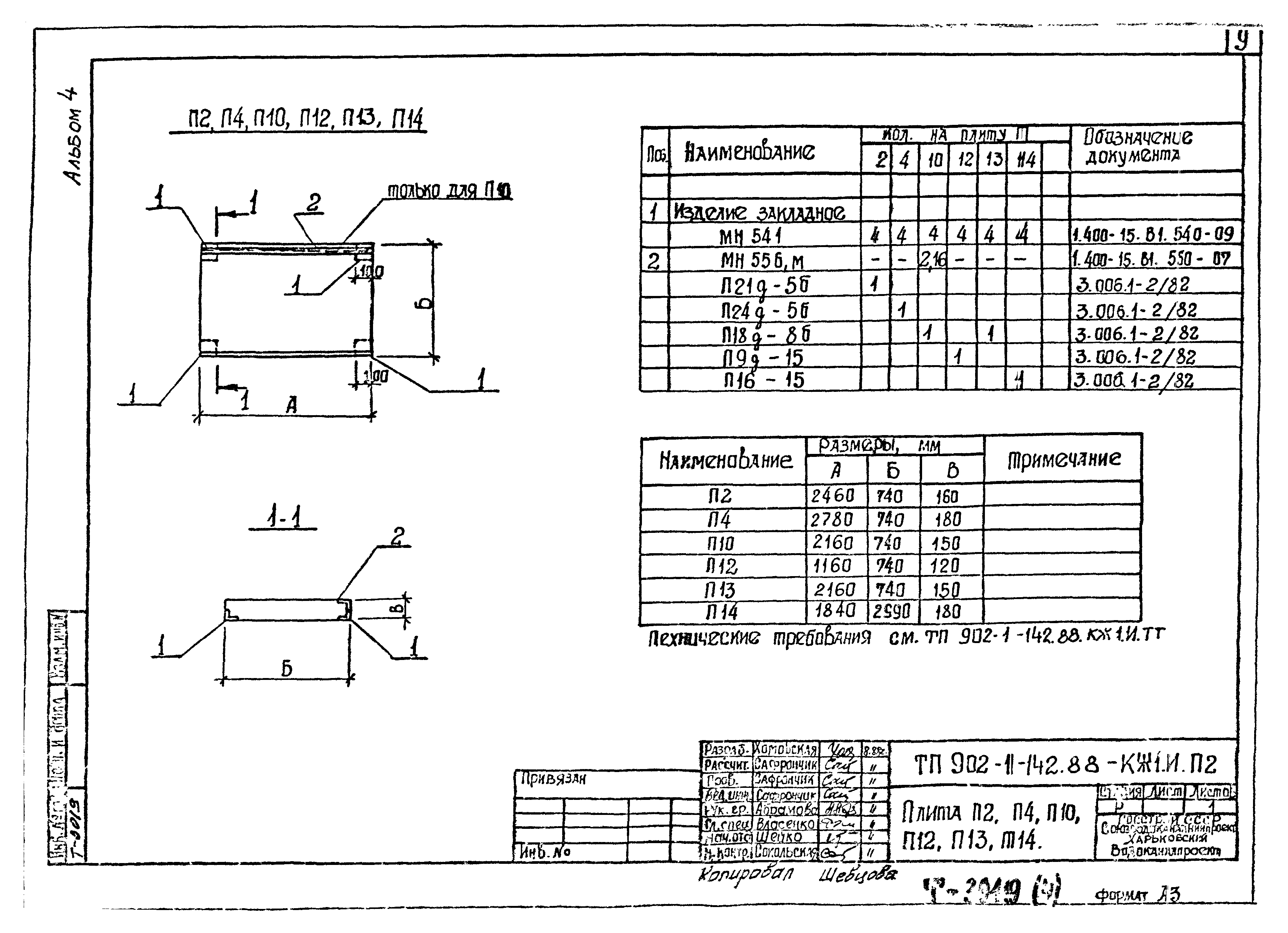 Типовой проект 902-1-142.88