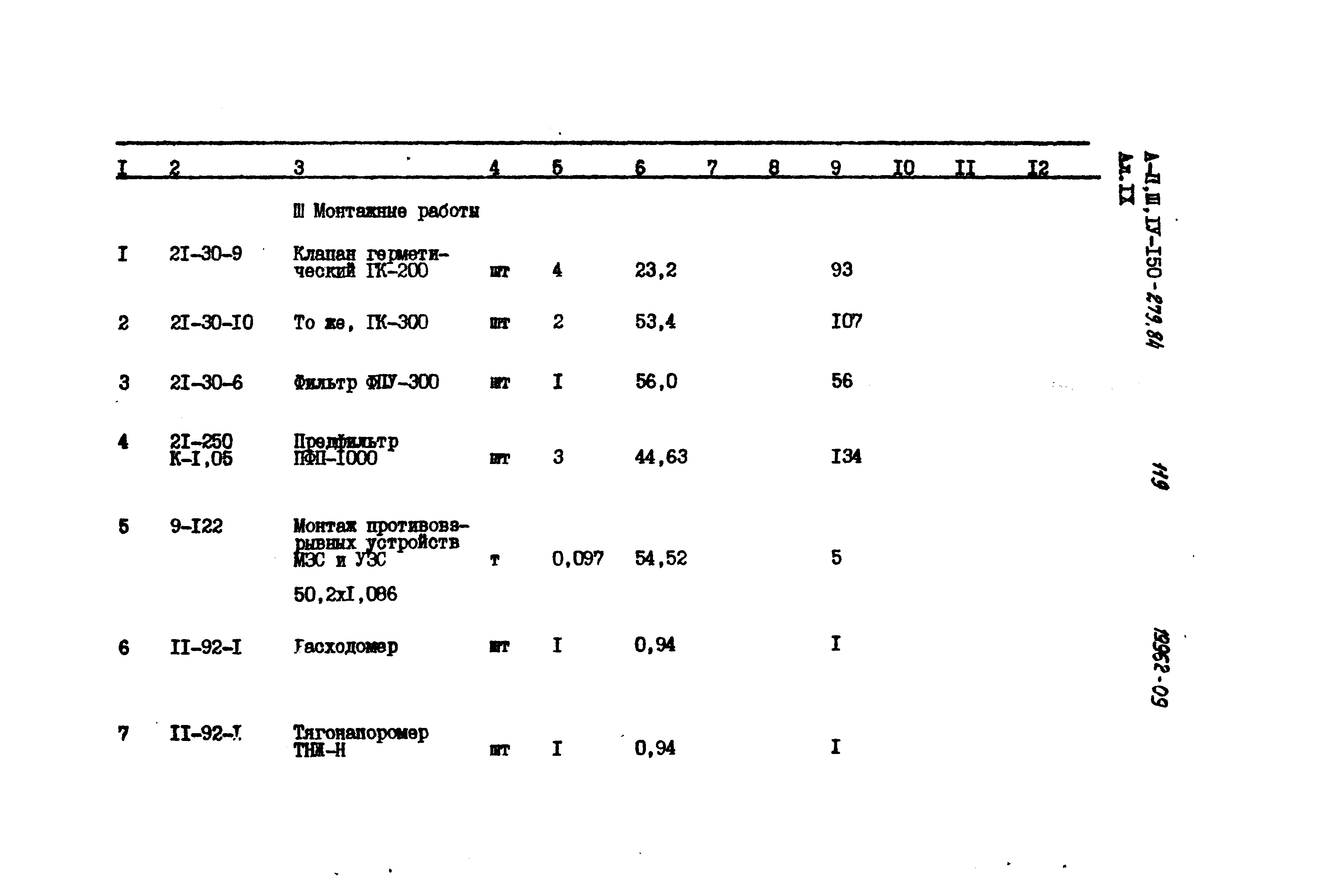 Типовой проект A-II,III,IV-150-279.84