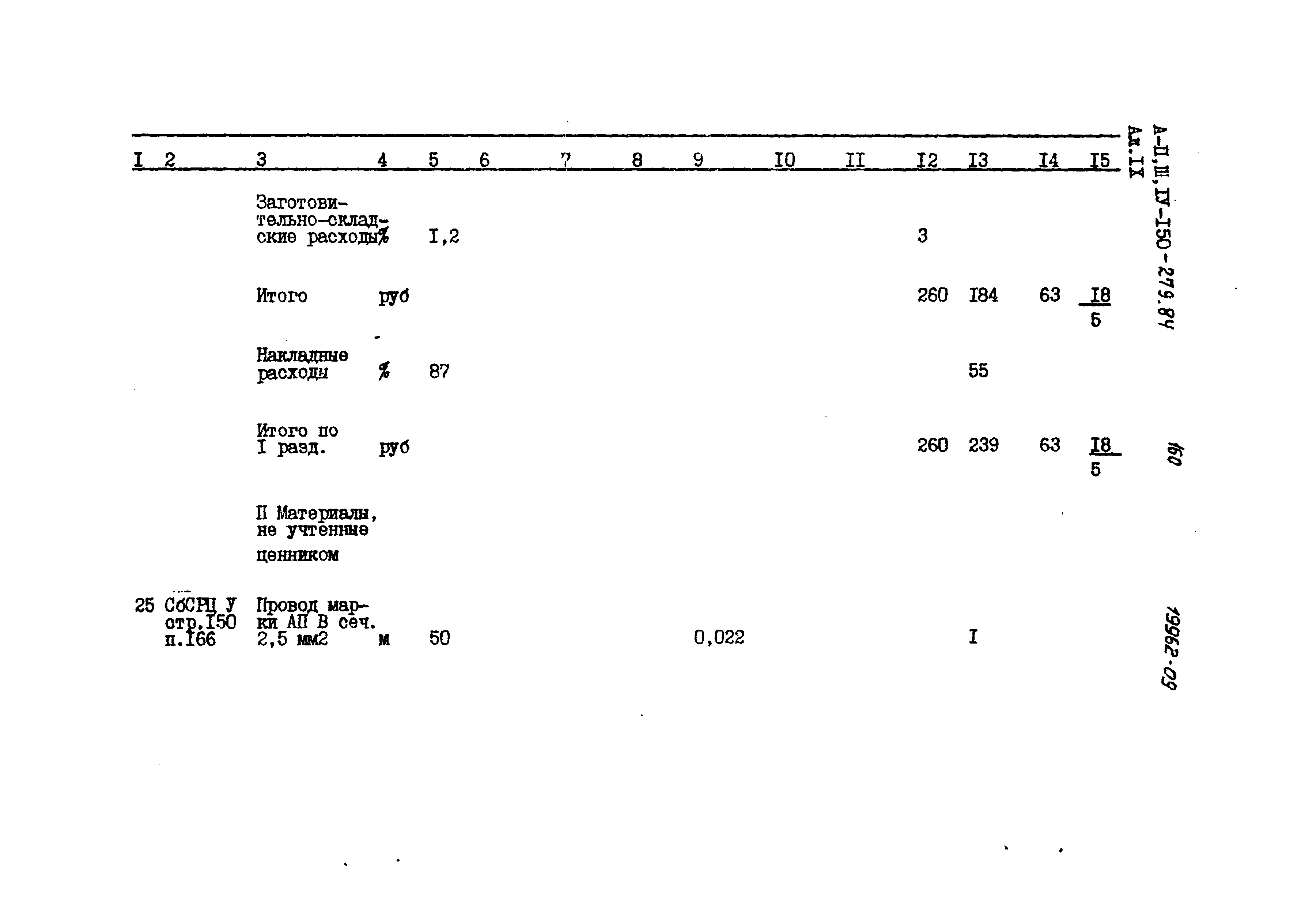 Типовой проект A-II,III,IV-150-279.84