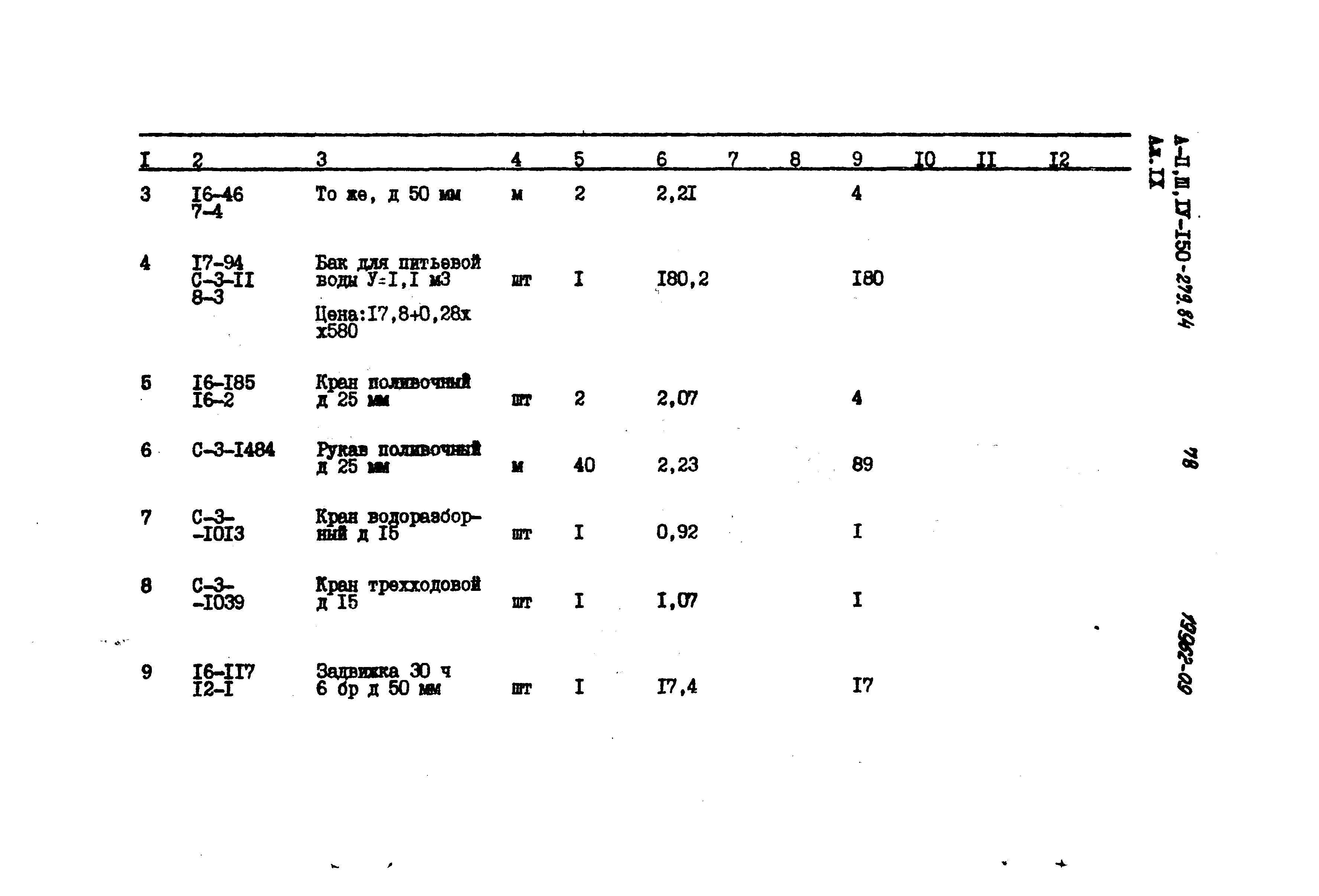 Типовой проект A-II,III,IV-150-279.84