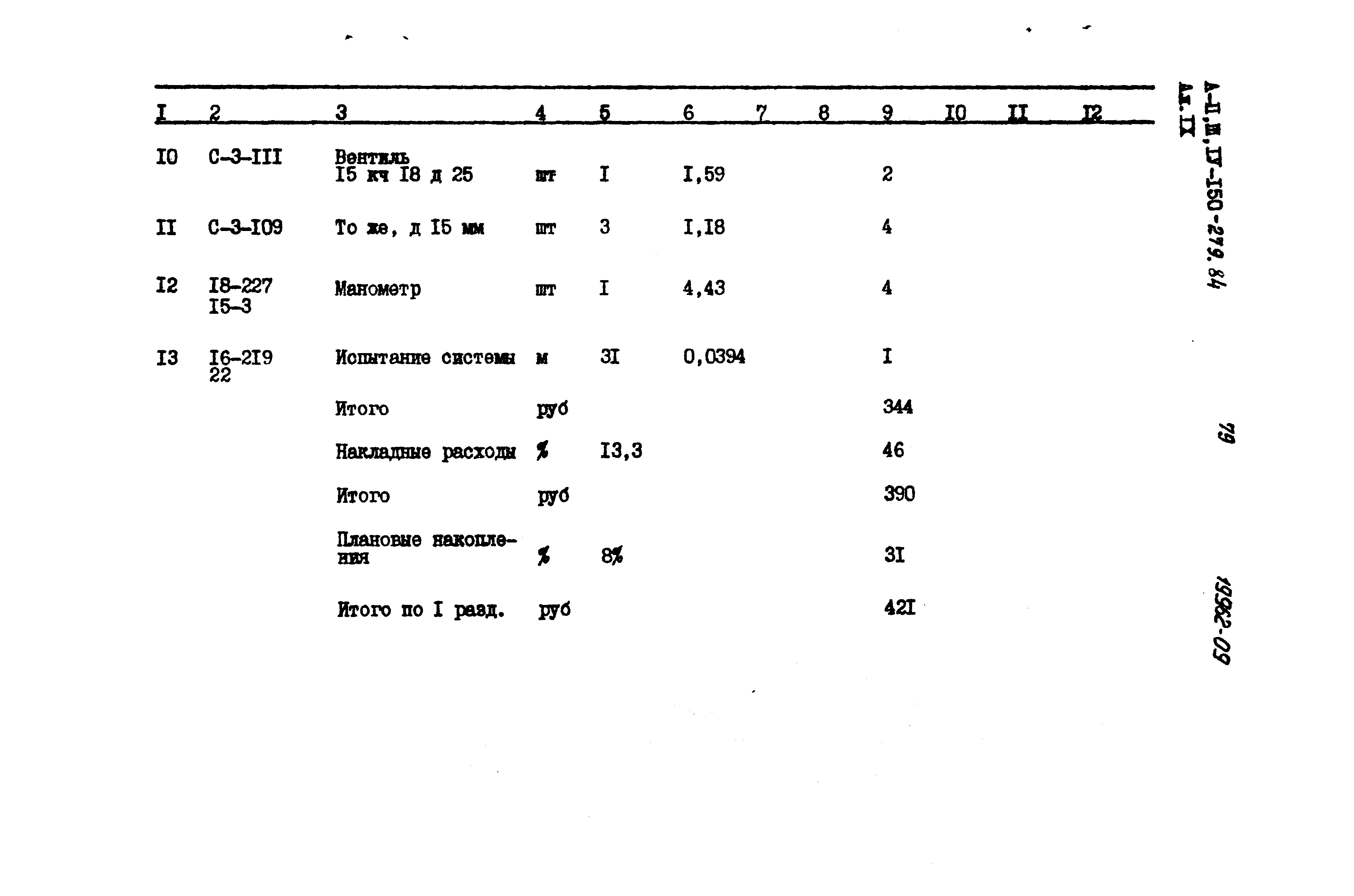 Типовой проект A-II,III,IV-150-279.84