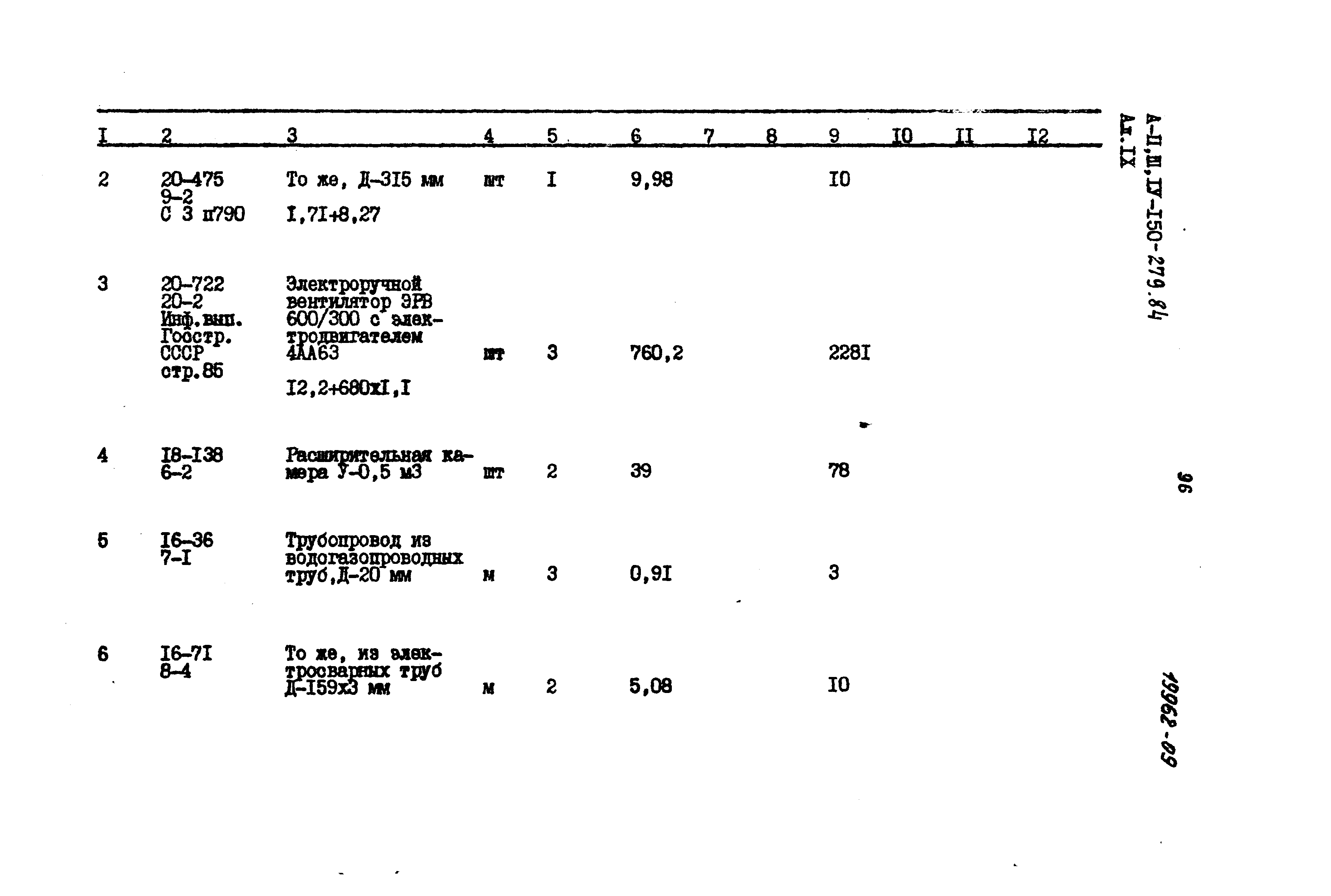 Типовой проект A-II,III,IV-150-279.84