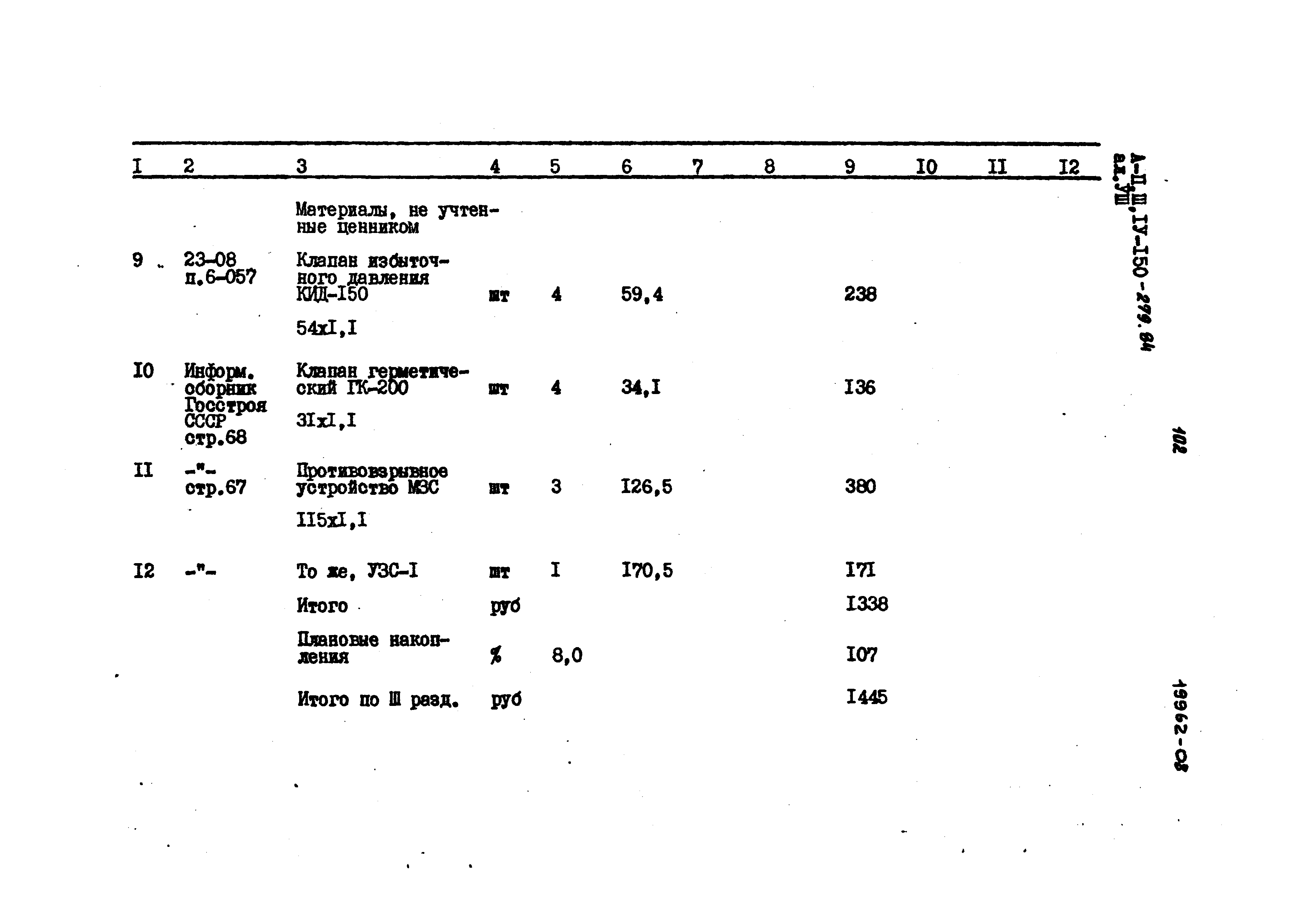 Типовой проект A-II,III,IV-150-279.84