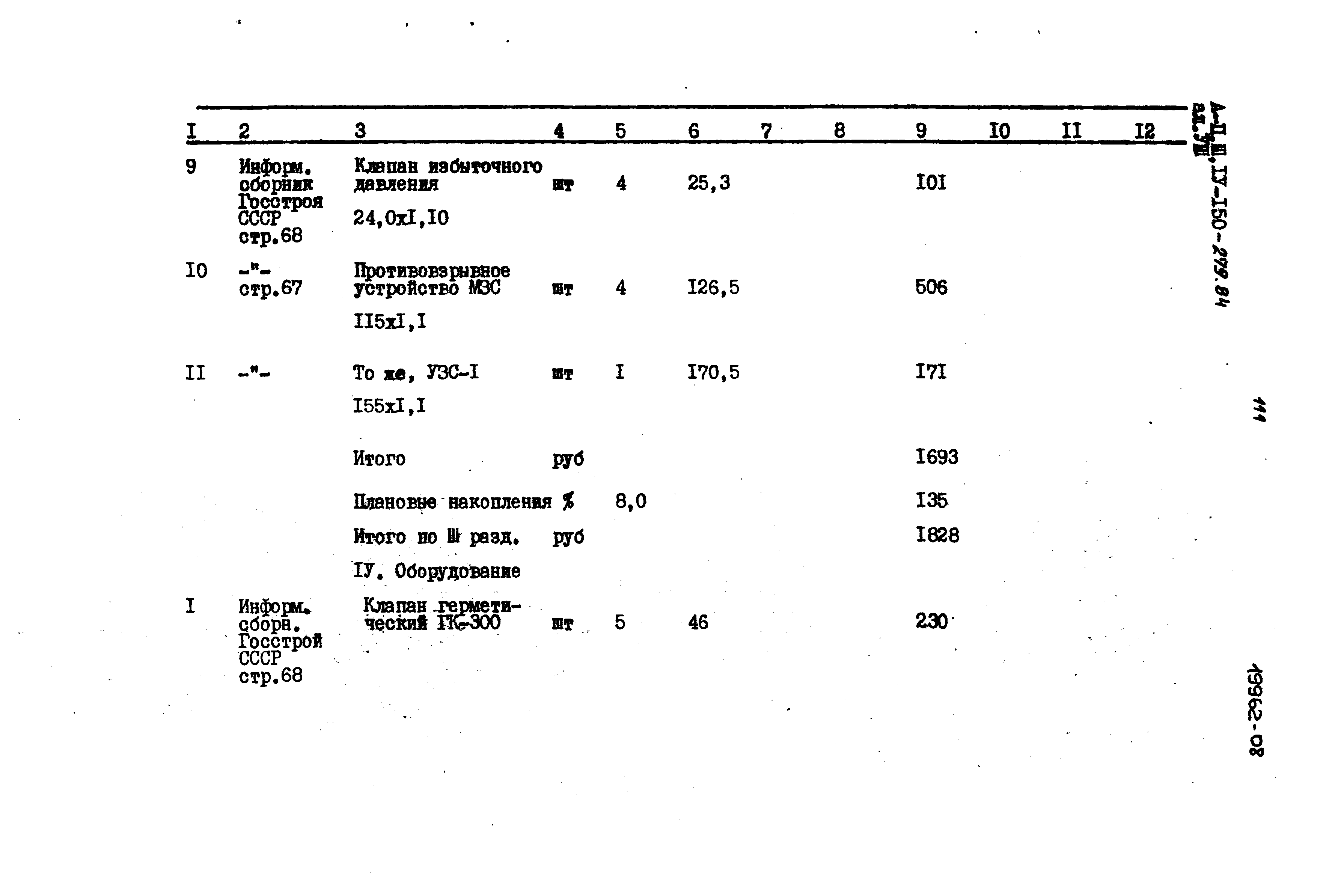 Типовой проект A-II,III,IV-150-279.84