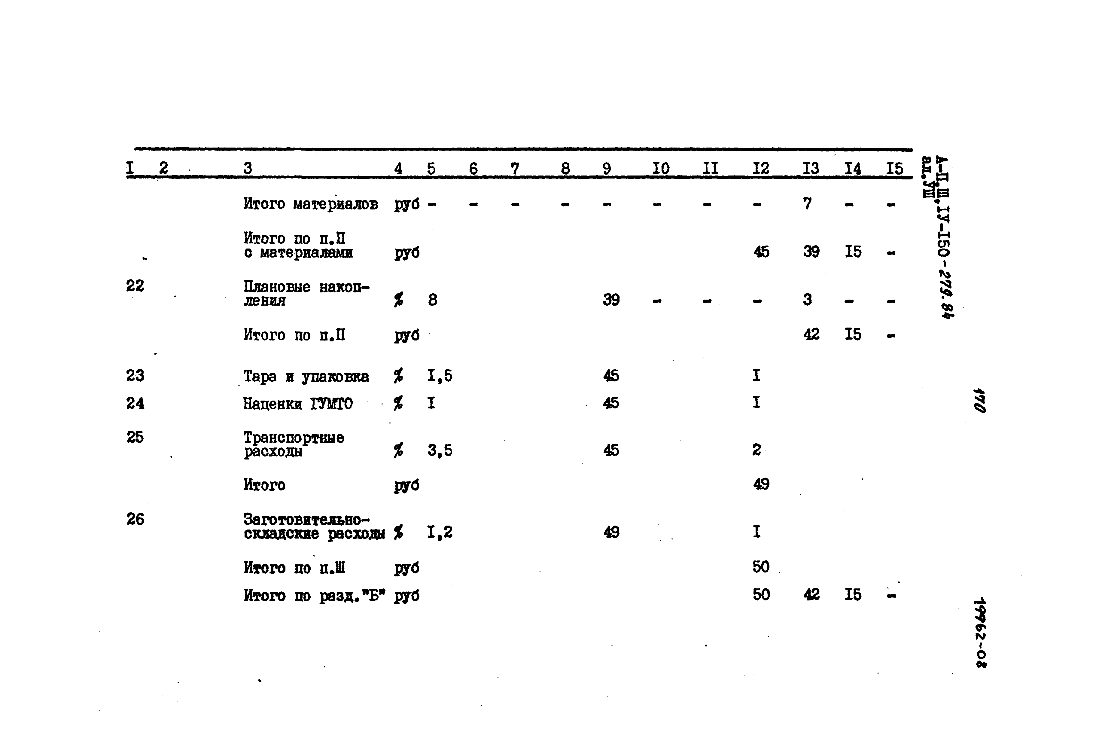 Типовой проект A-II,III,IV-150-279.84