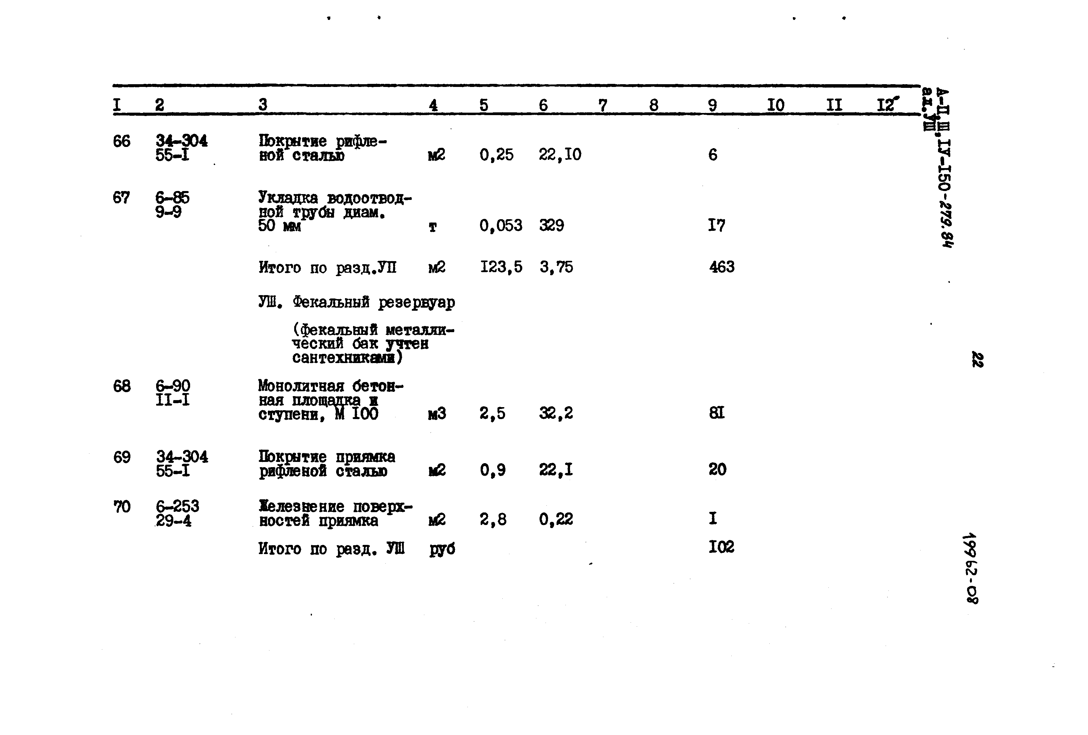 Типовой проект A-II,III,IV-150-279.84