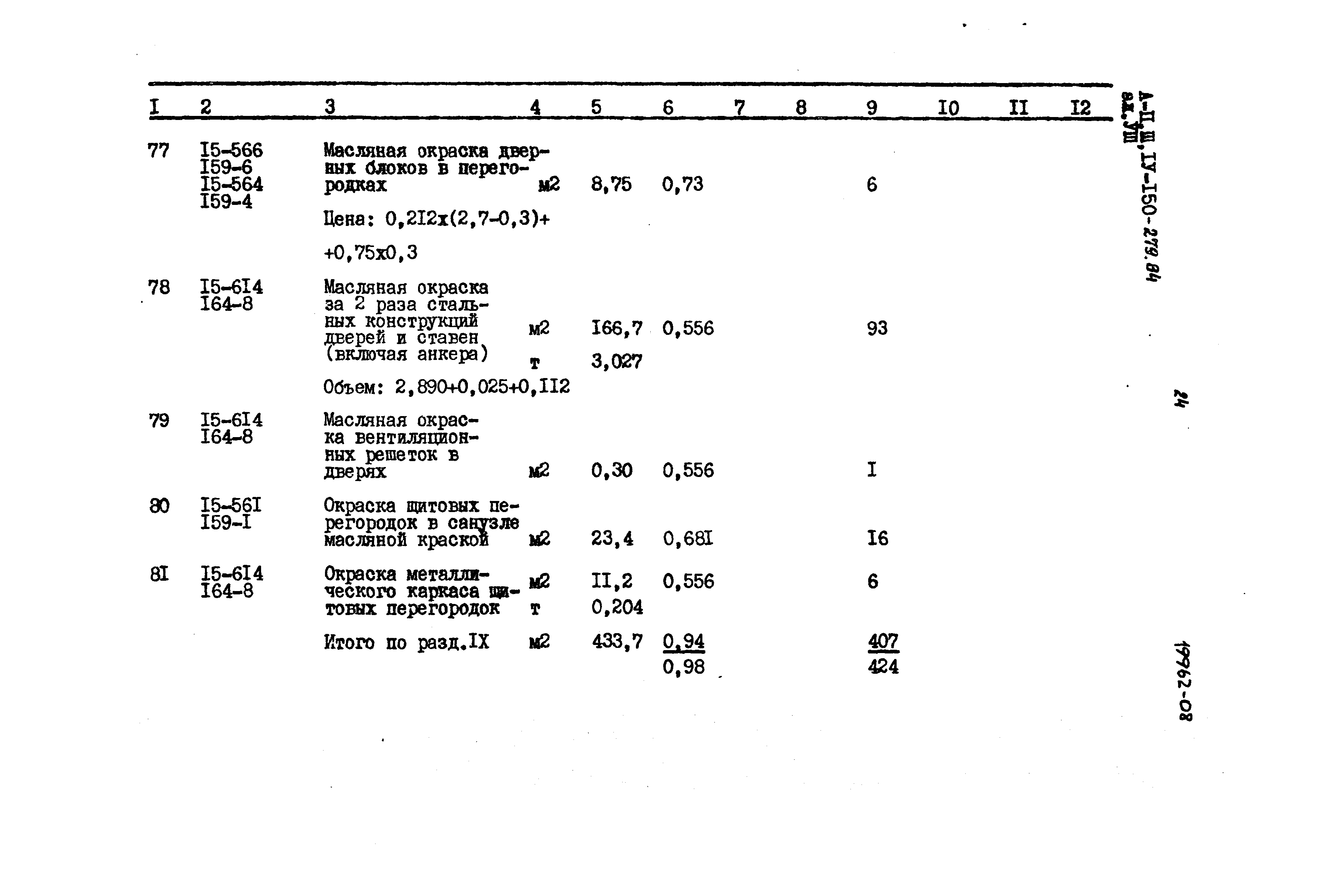 Типовой проект A-II,III,IV-150-279.84