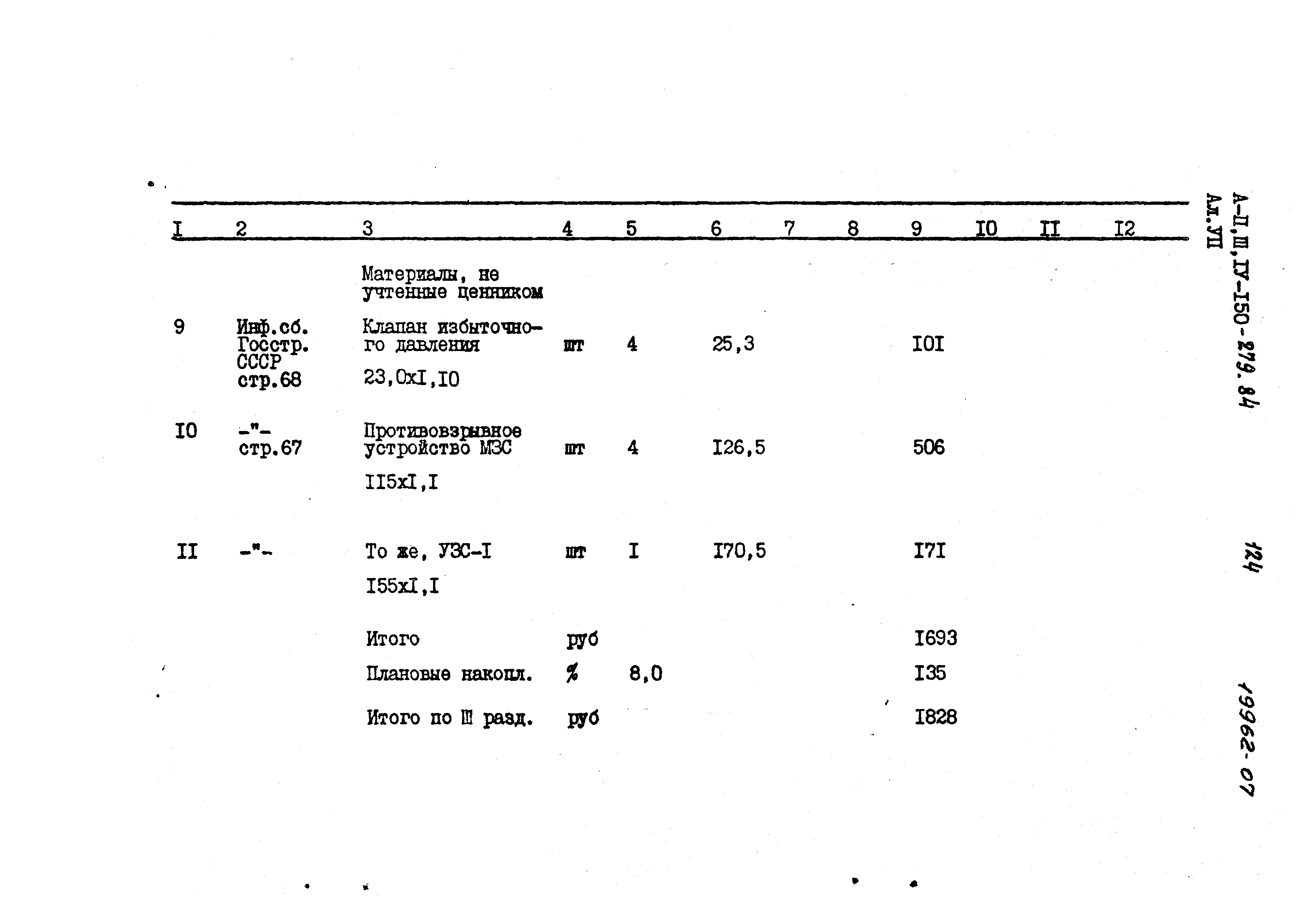 Типовой проект A-II,III,IV-150-279.84