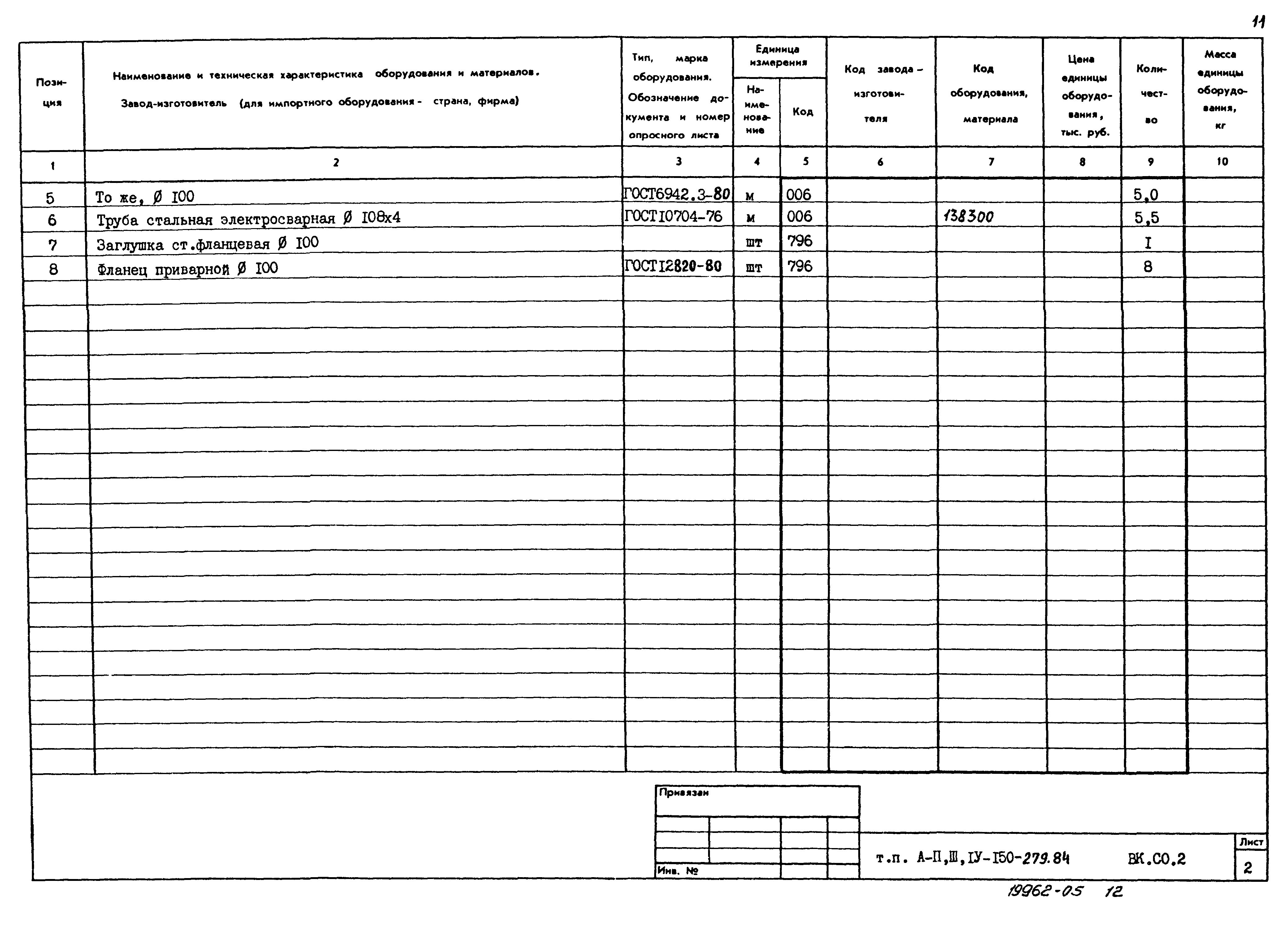 Типовой проект A-II,III,IV-150-279.84