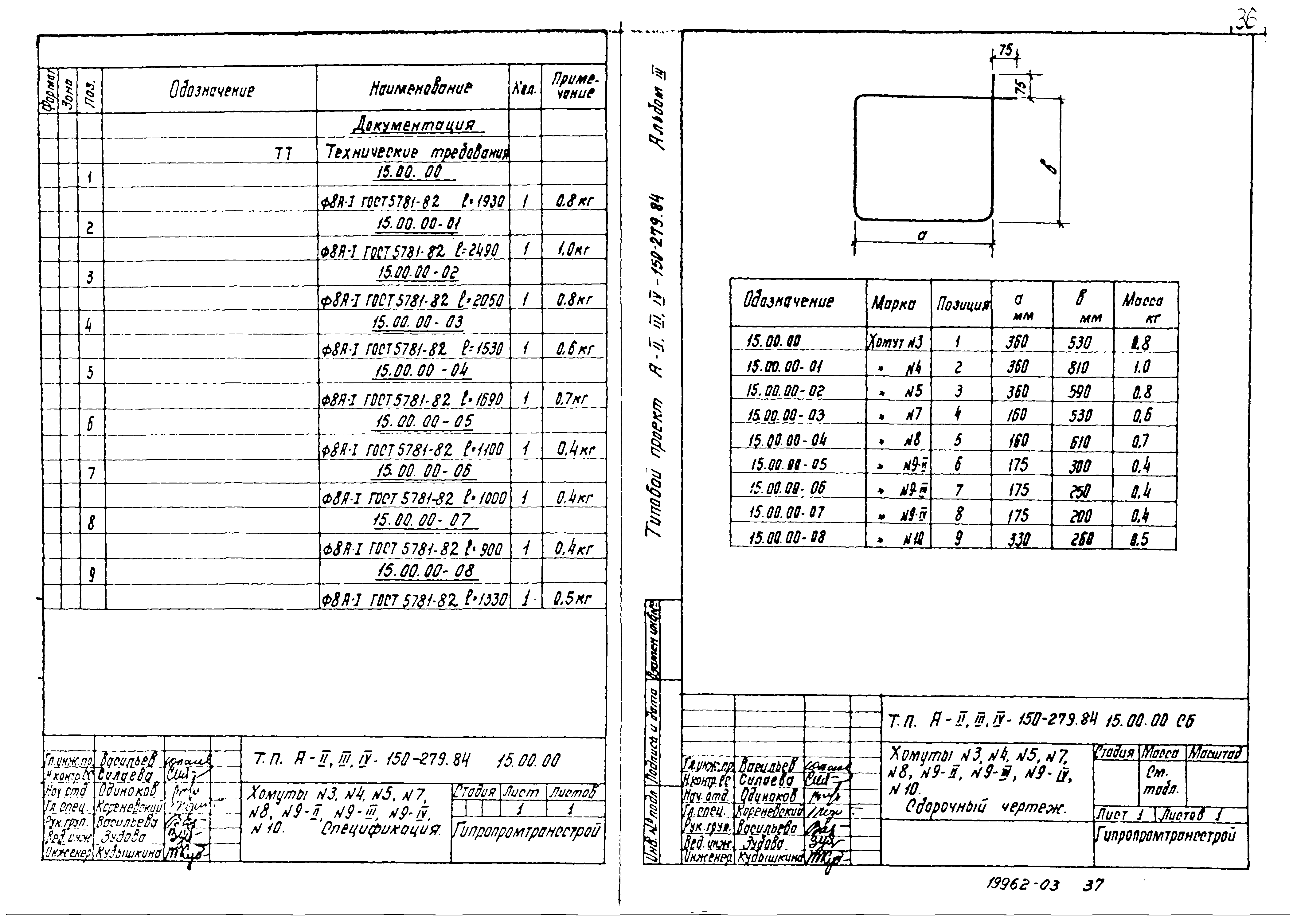 Типовой проект A-II,III,IV-150-279.84