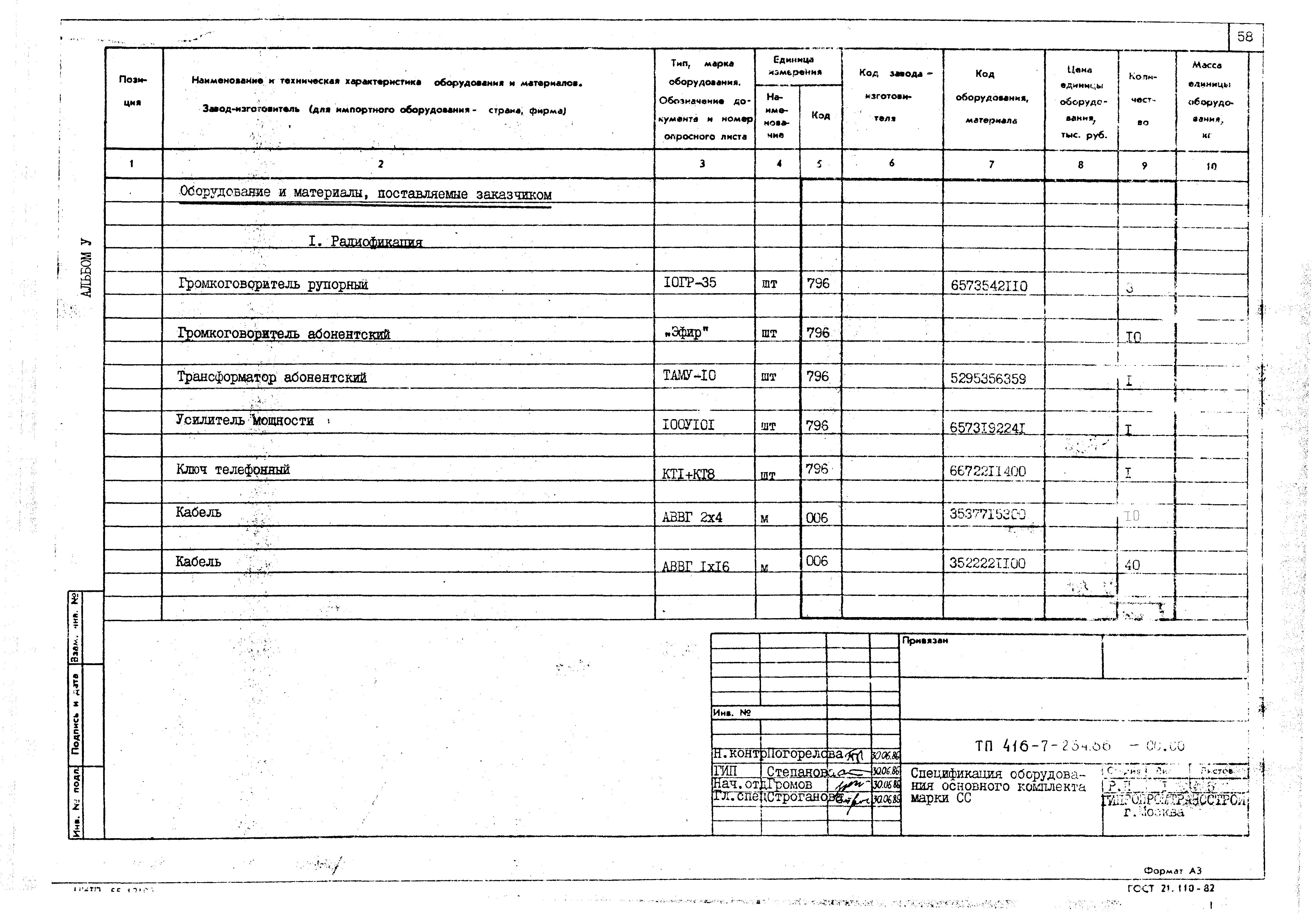 Типовой проект 416-7-234.86