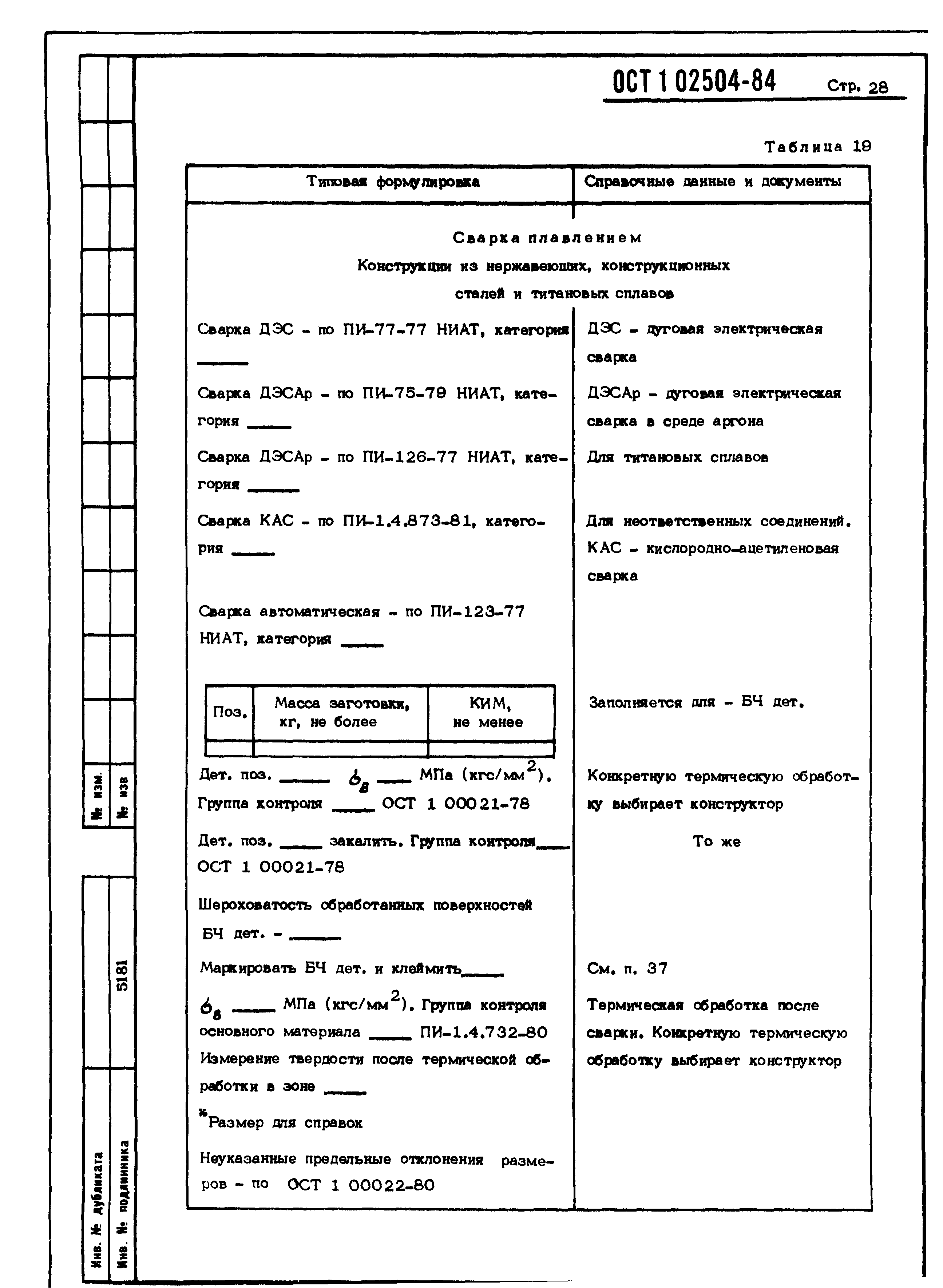 ОСТ 1 02504-85