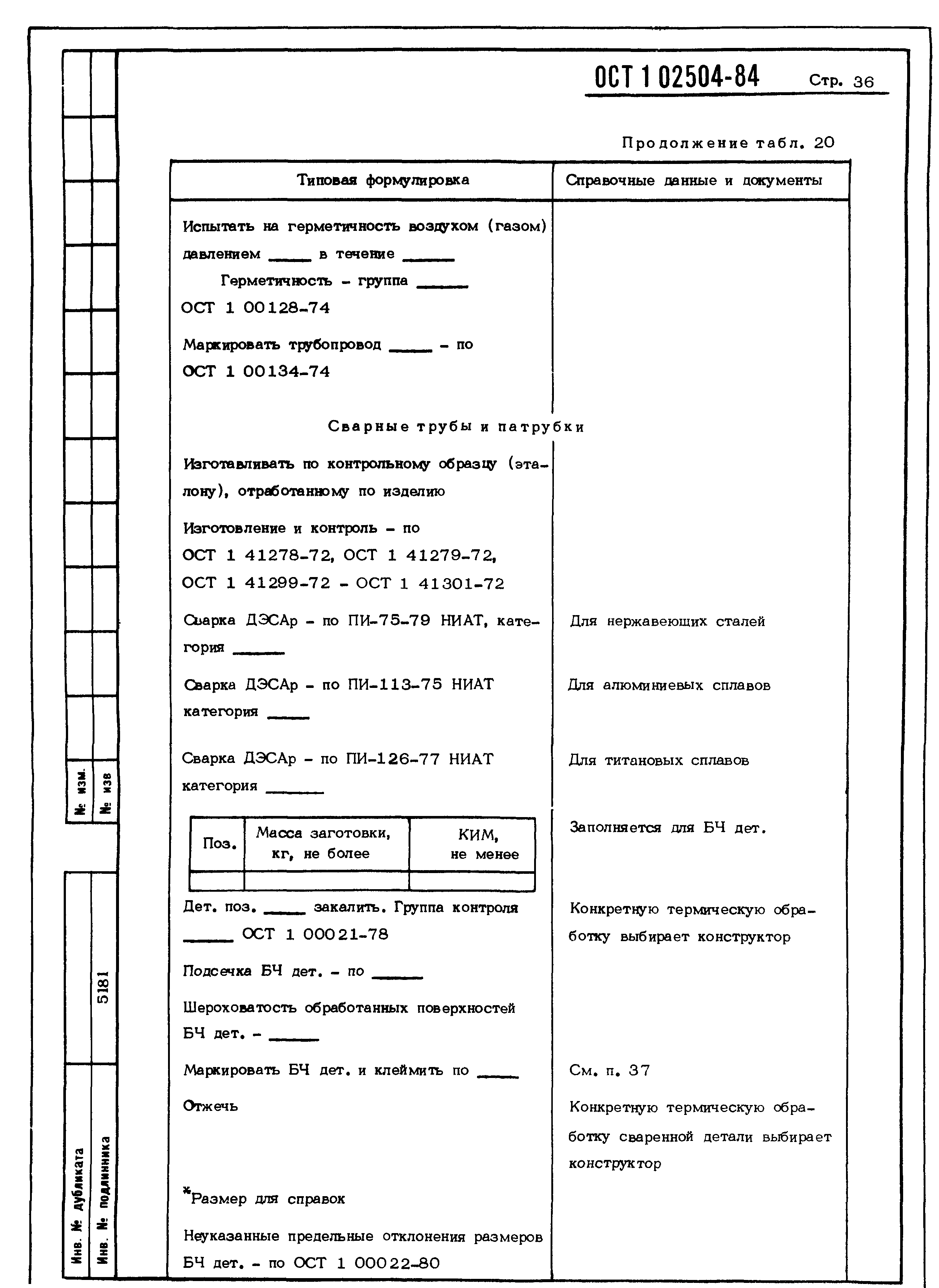 ОСТ 1 02504-85