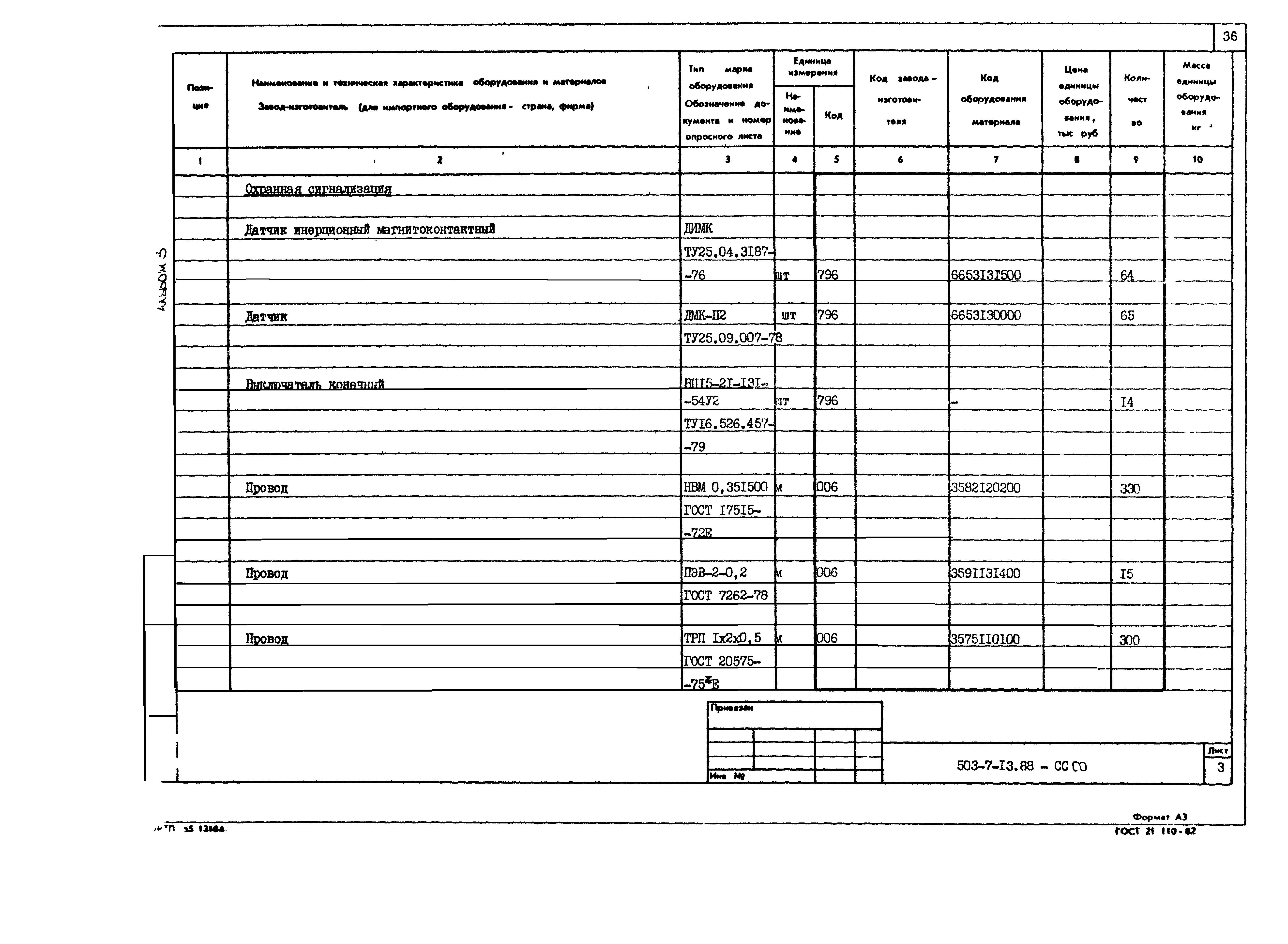 Типовой проект 503-7-13.88