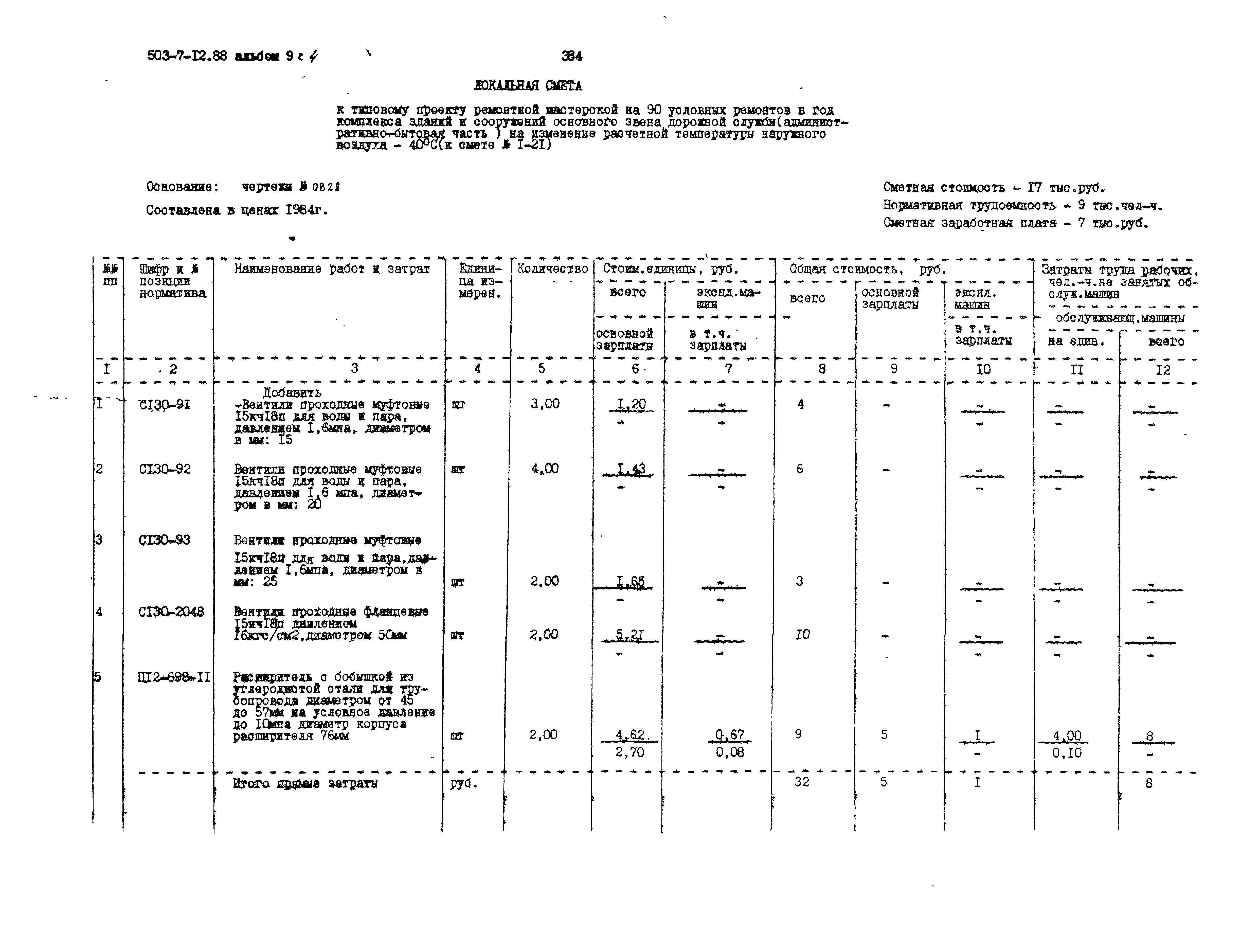 Типовой проект 503-7-12.88