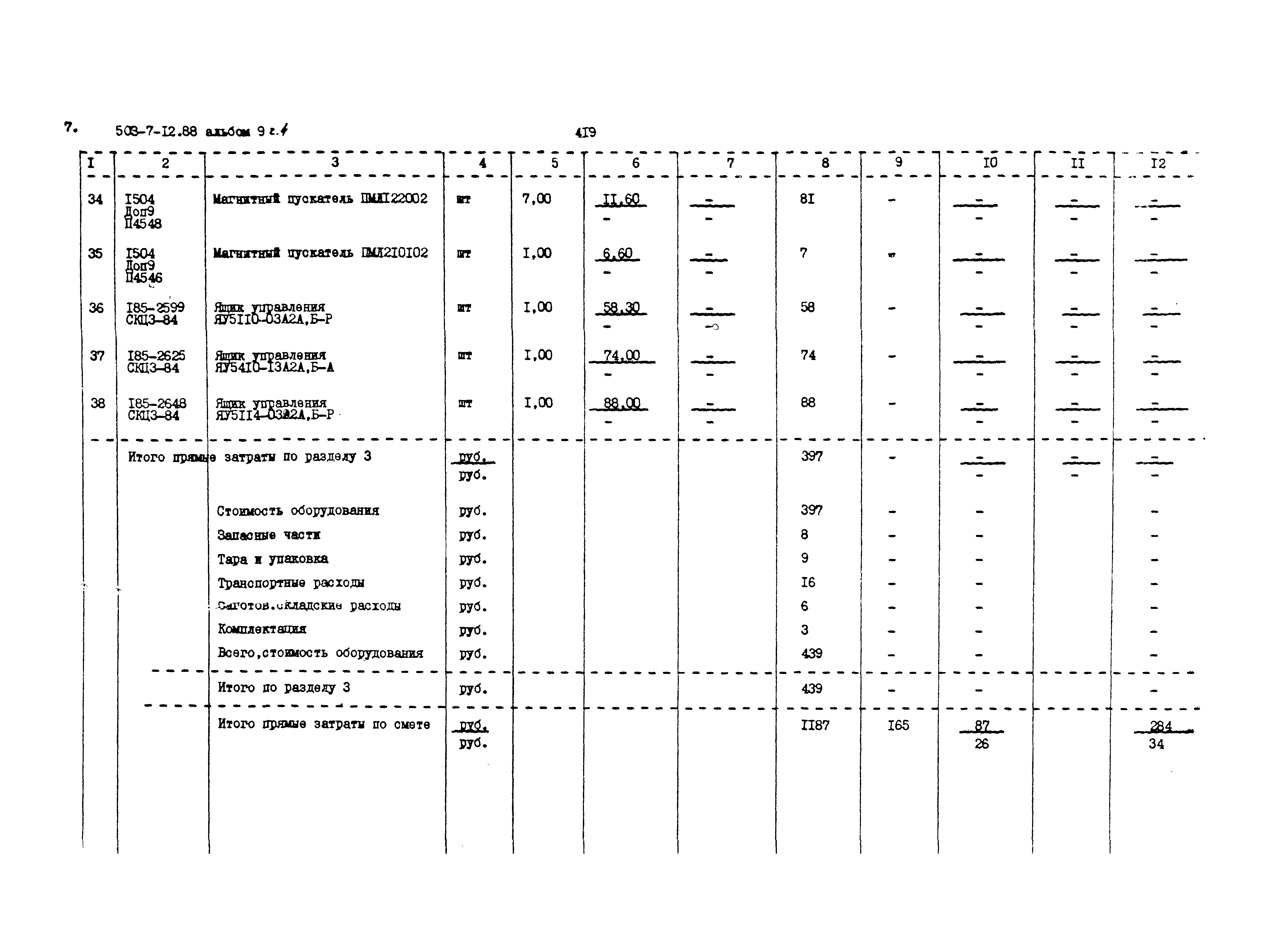 Типовой проект 503-7-12.88