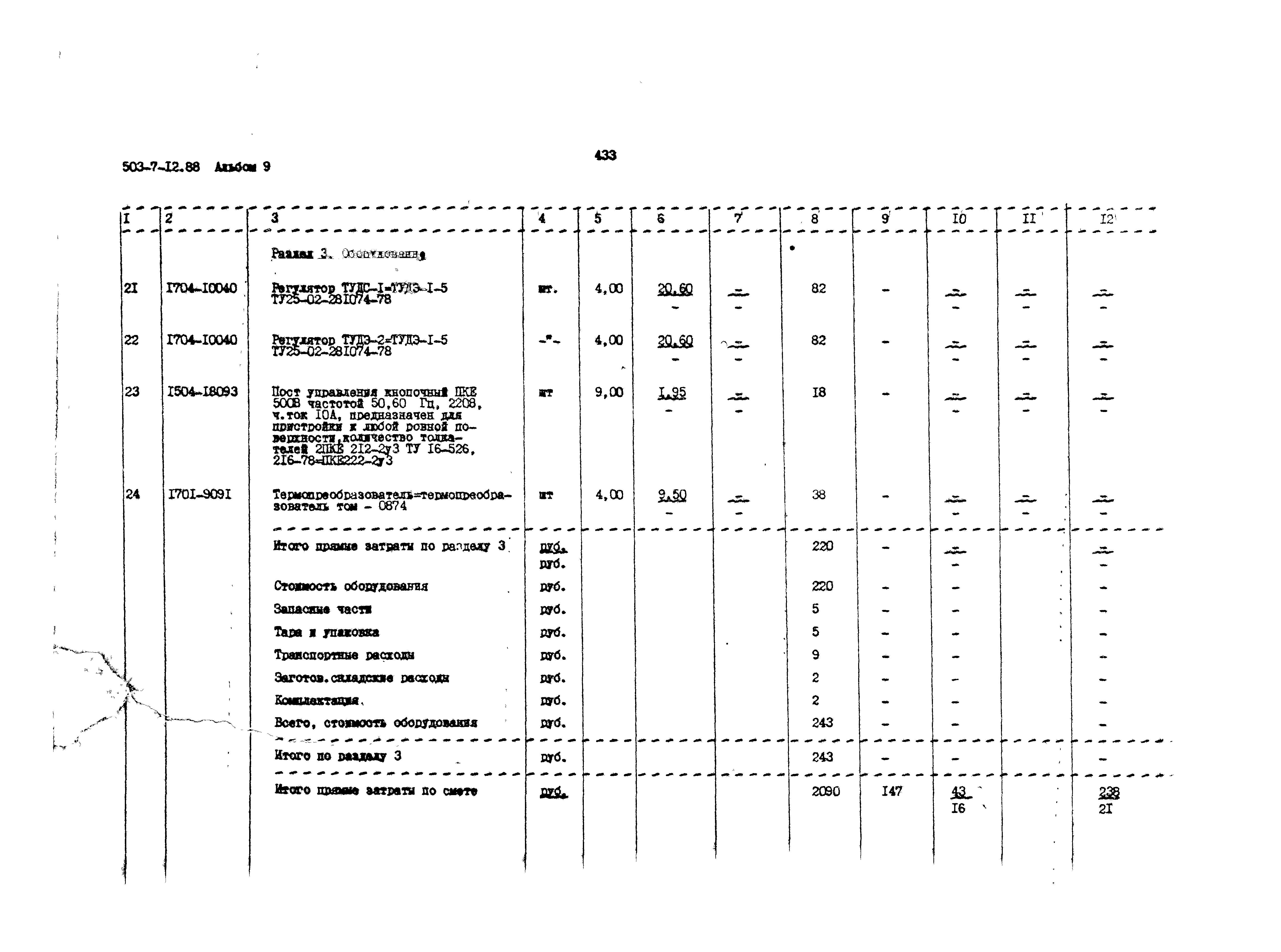 Типовой проект 503-7-12.88