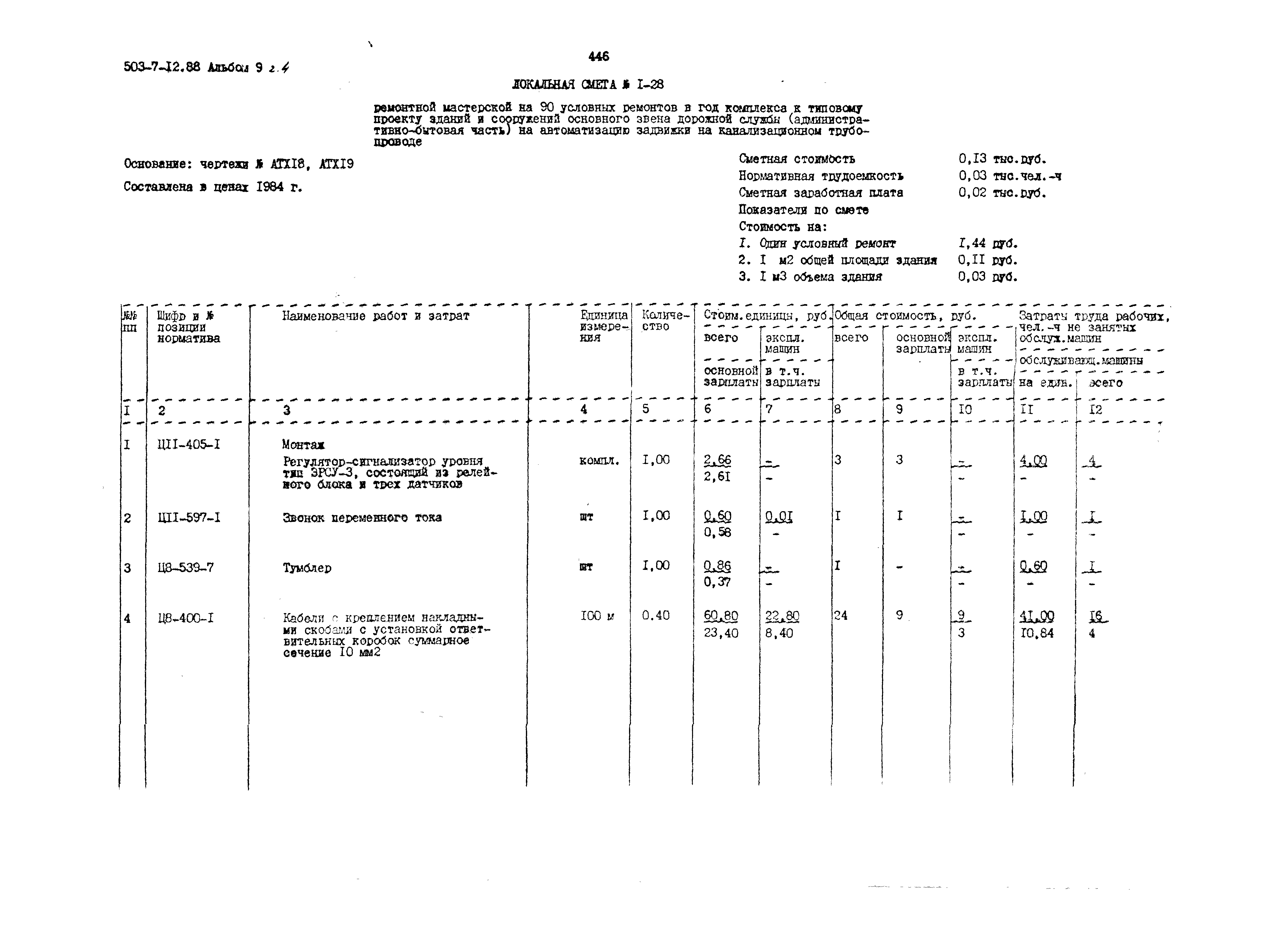 Типовой проект 503-7-12.88