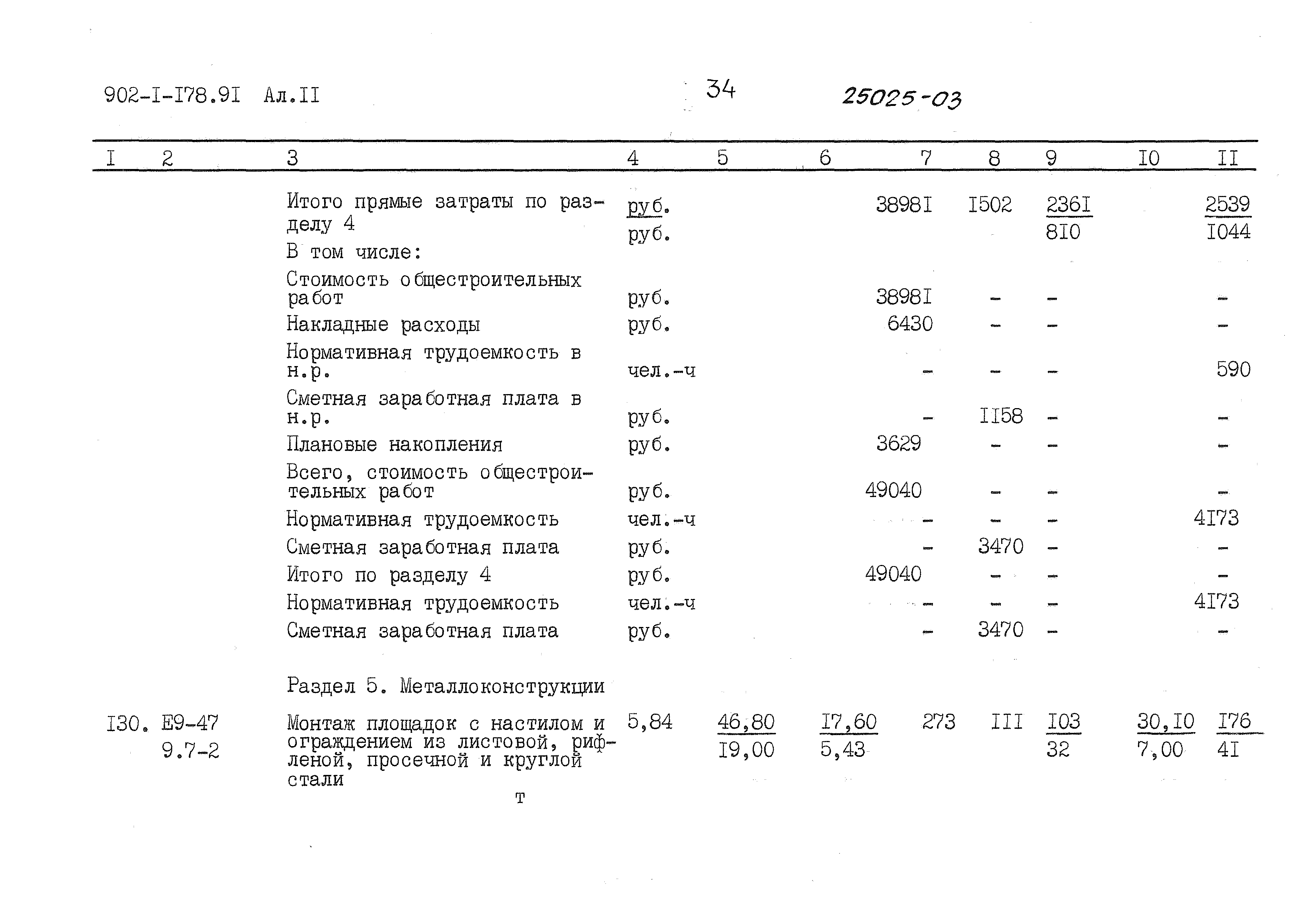 Типовой проект 902-1-178.91