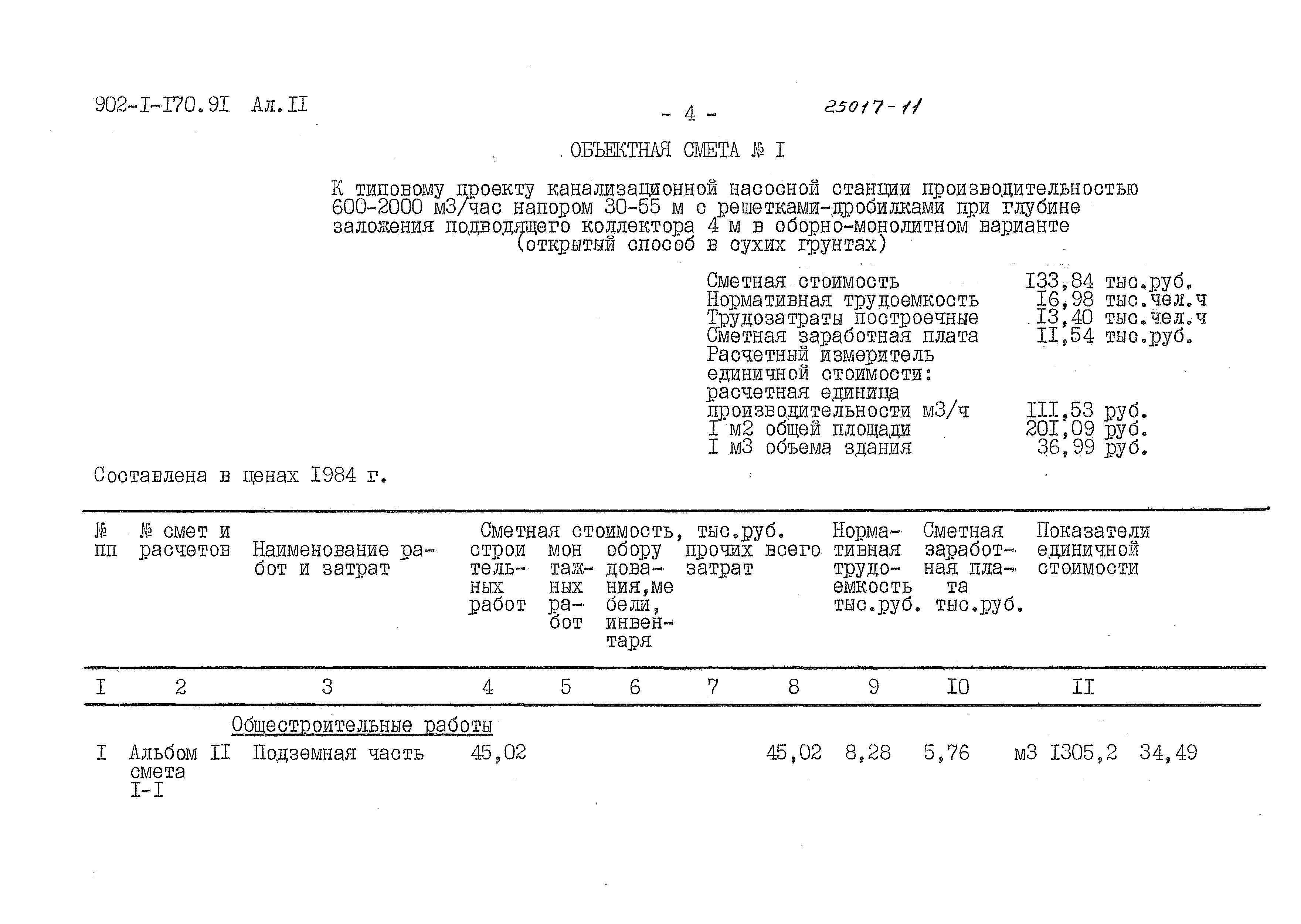 Типовой проект 902-1-170.91