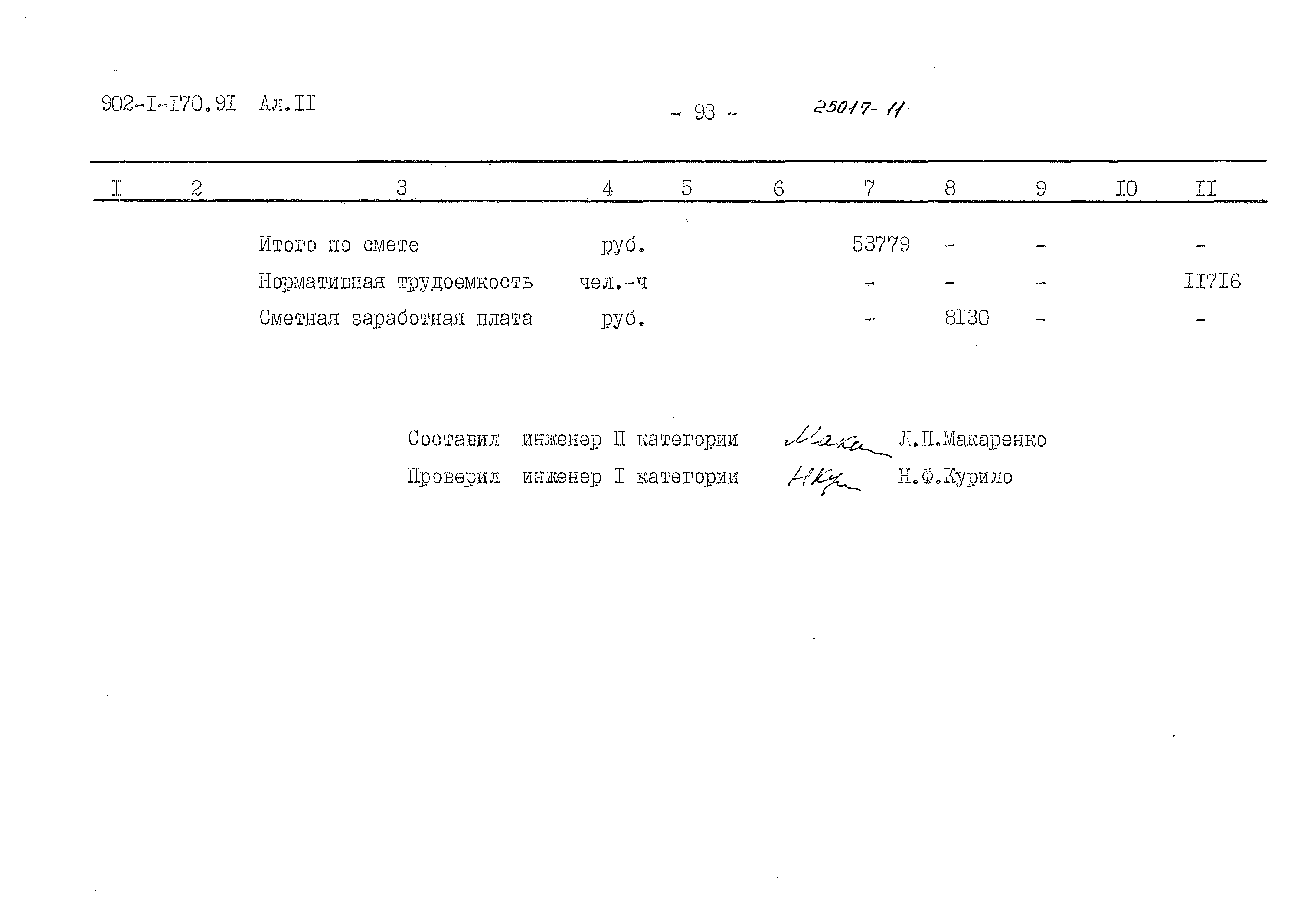 Типовой проект 902-1-170.91
