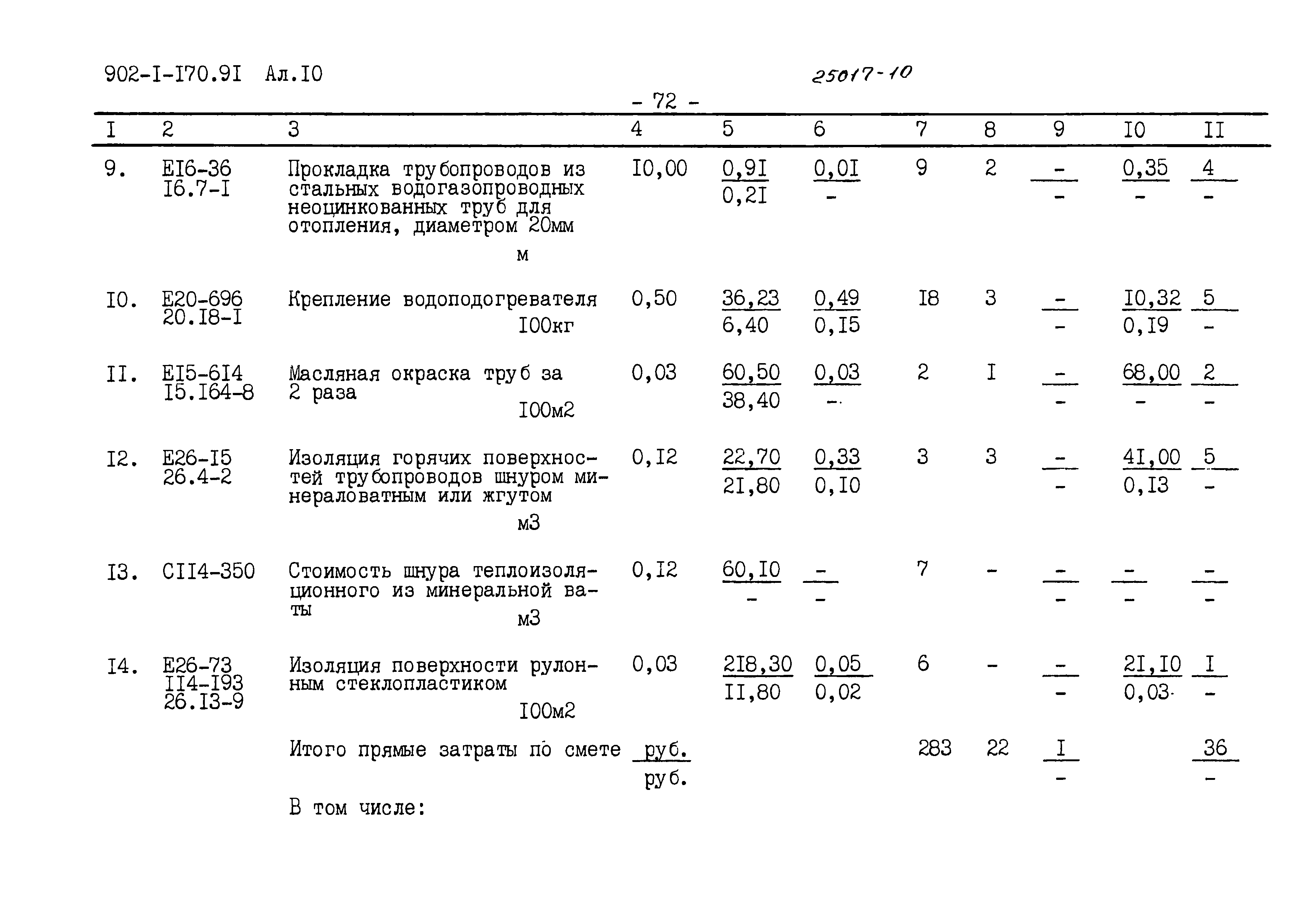 Типовой проект 902-1-170.91