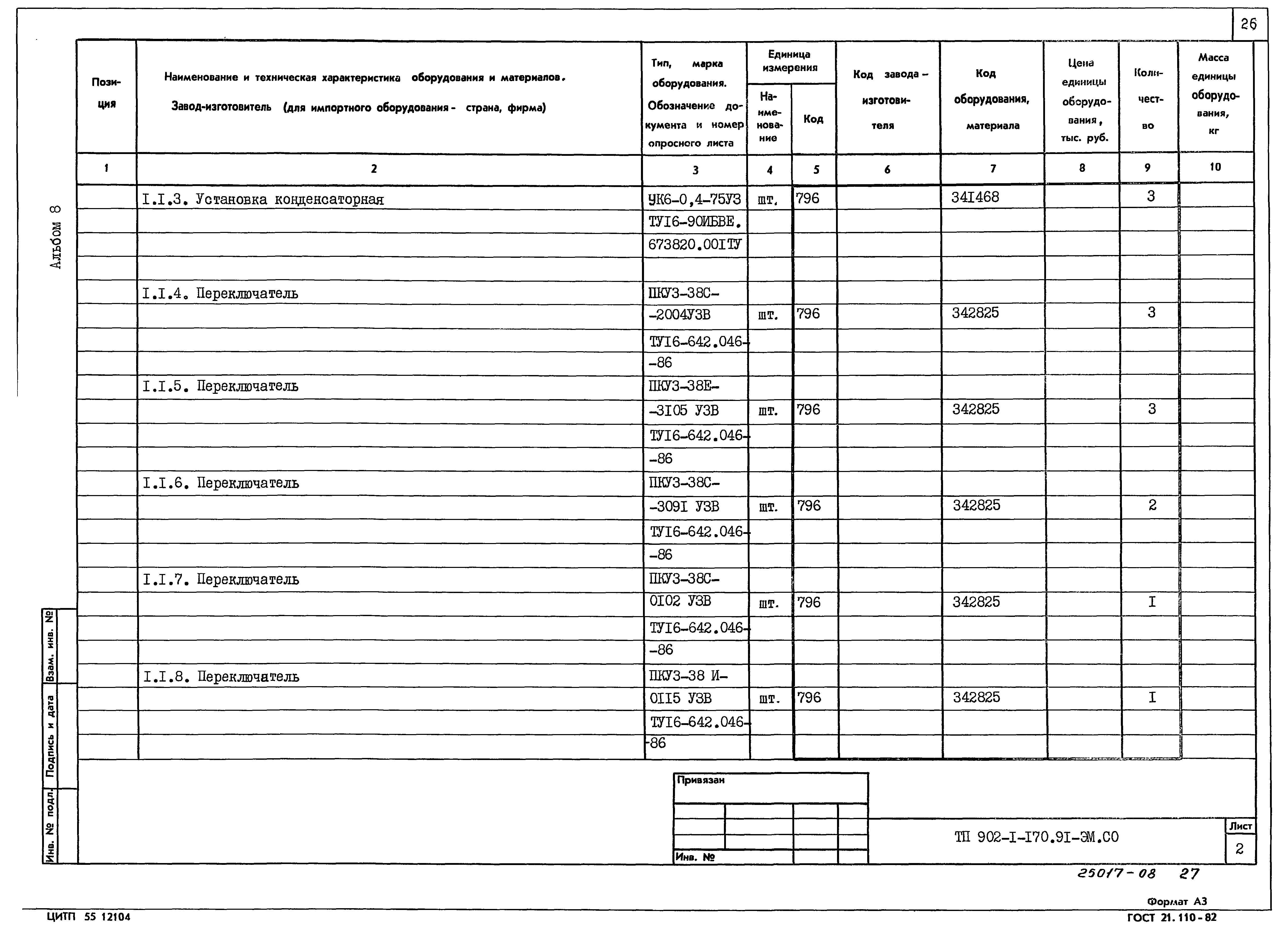 Типовой проект 902-1-170.91