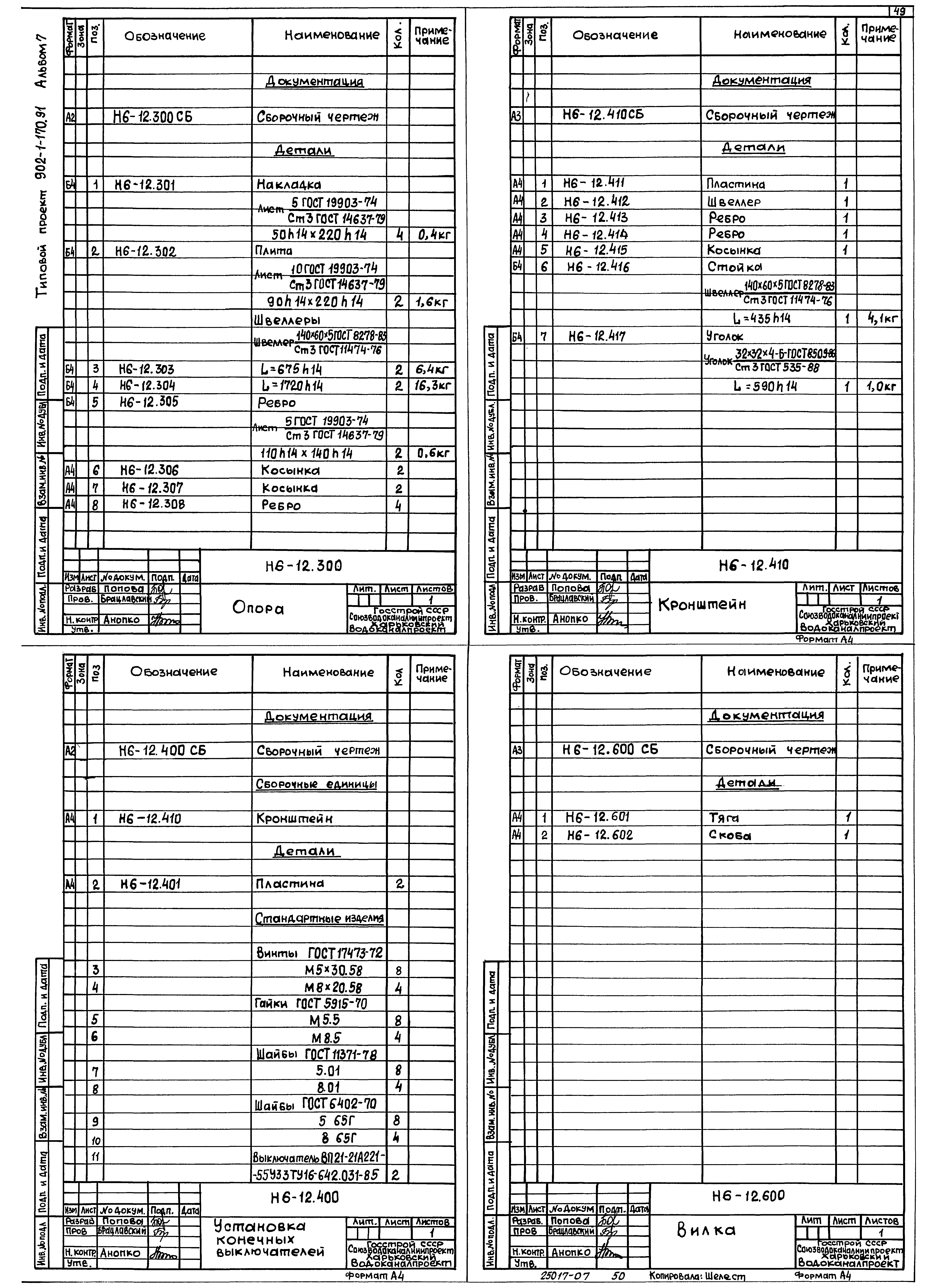 Типовой проект 902-1-170.91