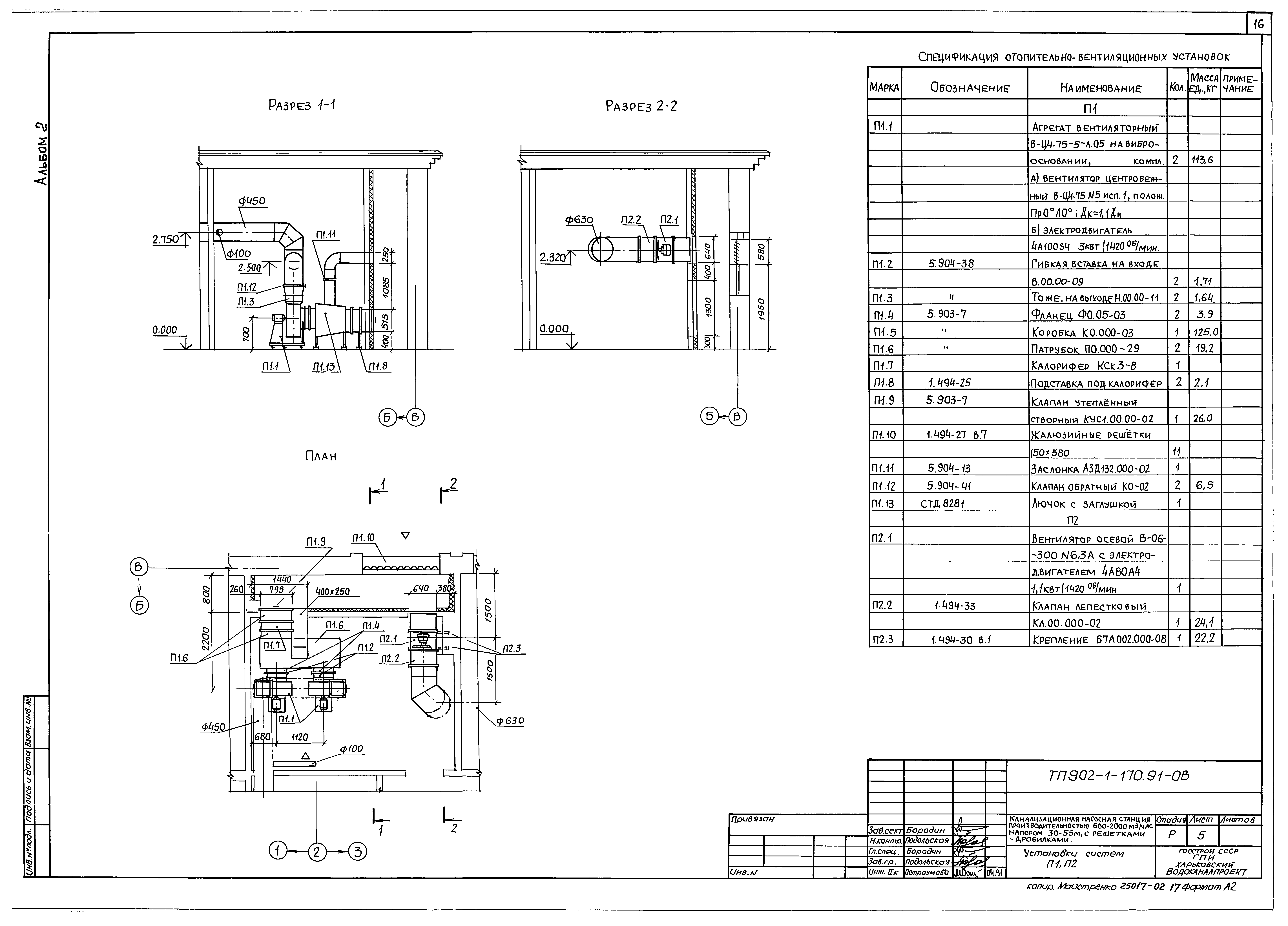 Типовой проект 902-1-170.91