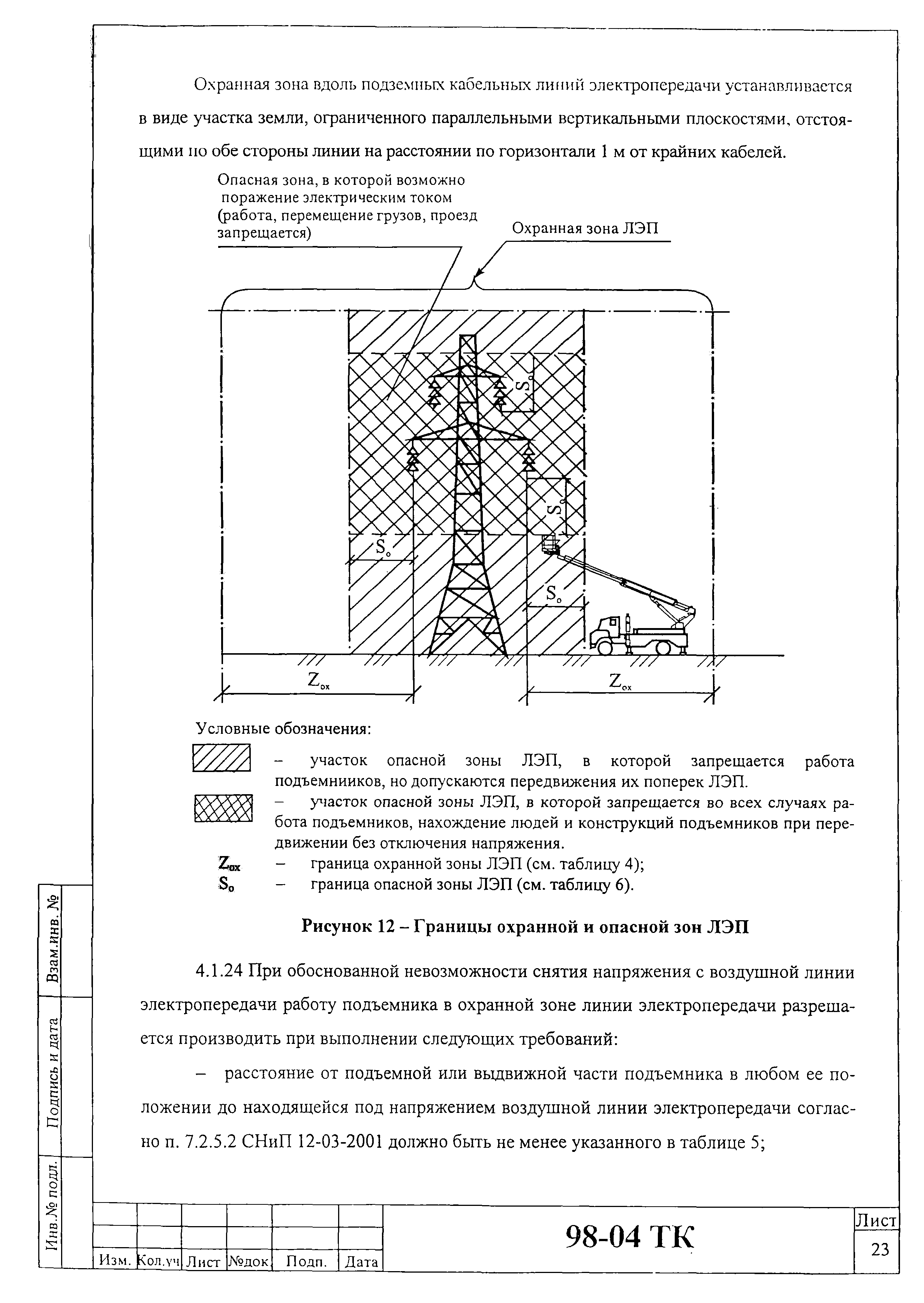 Технологическая карта 98-04 ТК