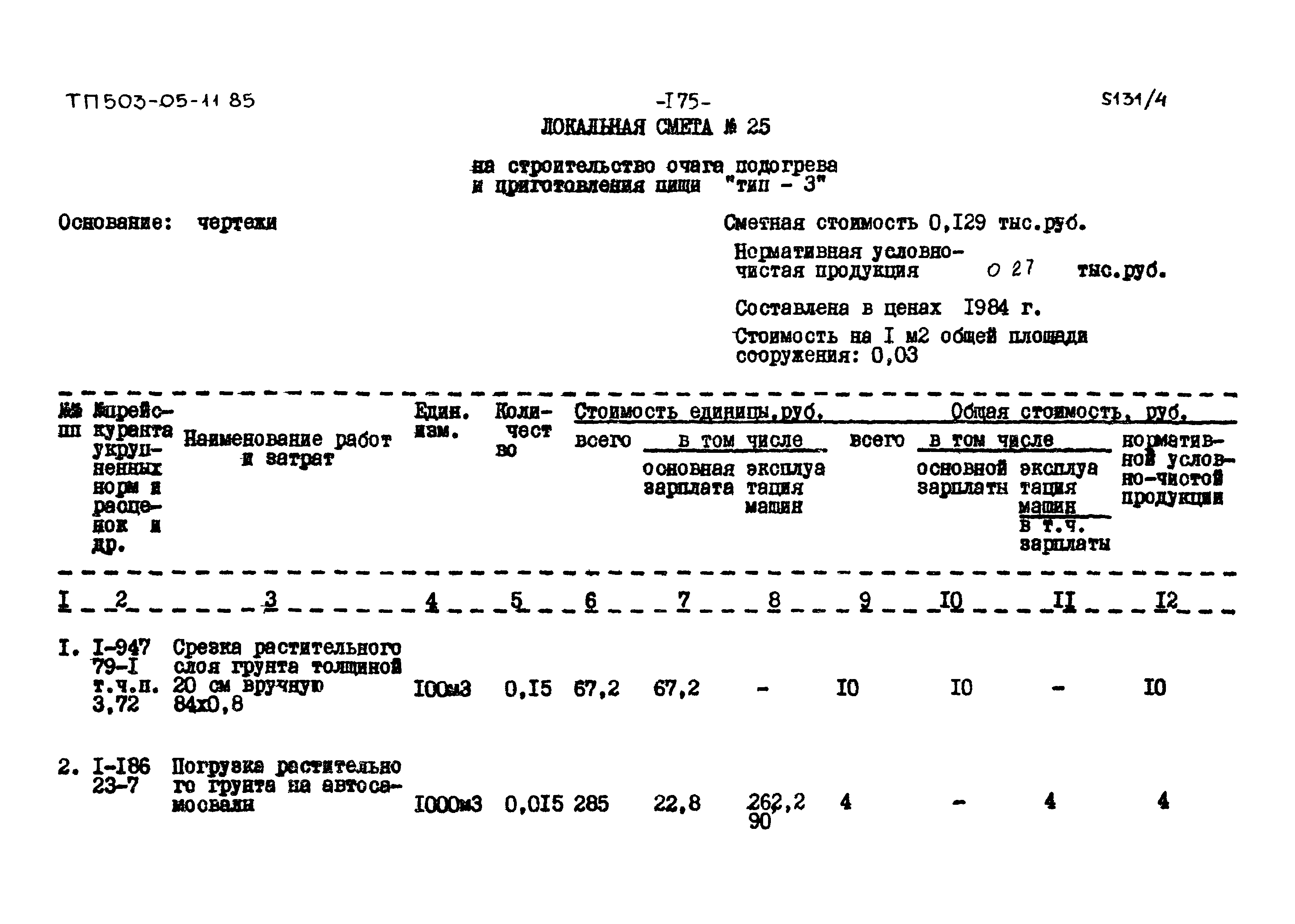 Типовой проект 503-05-11.85