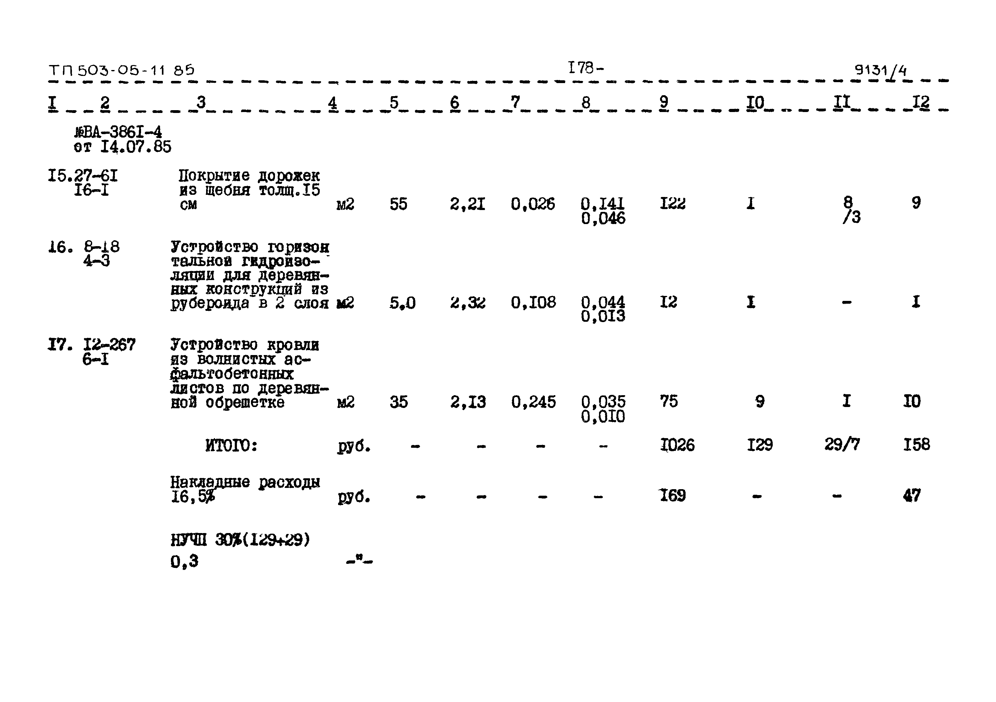 Типовой проект 503-05-11.85