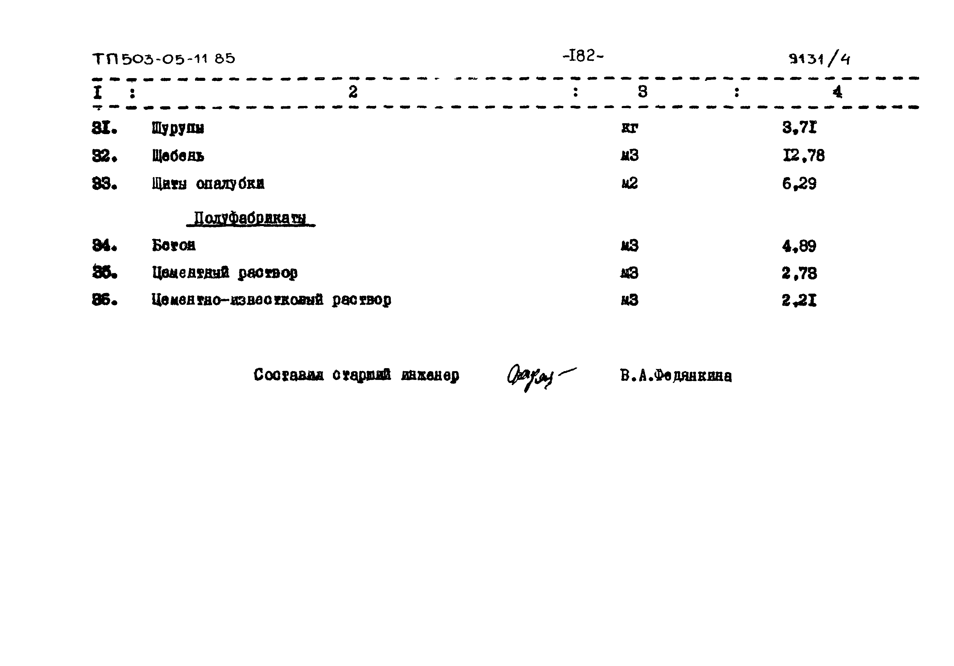 Типовой проект 503-05-11.85