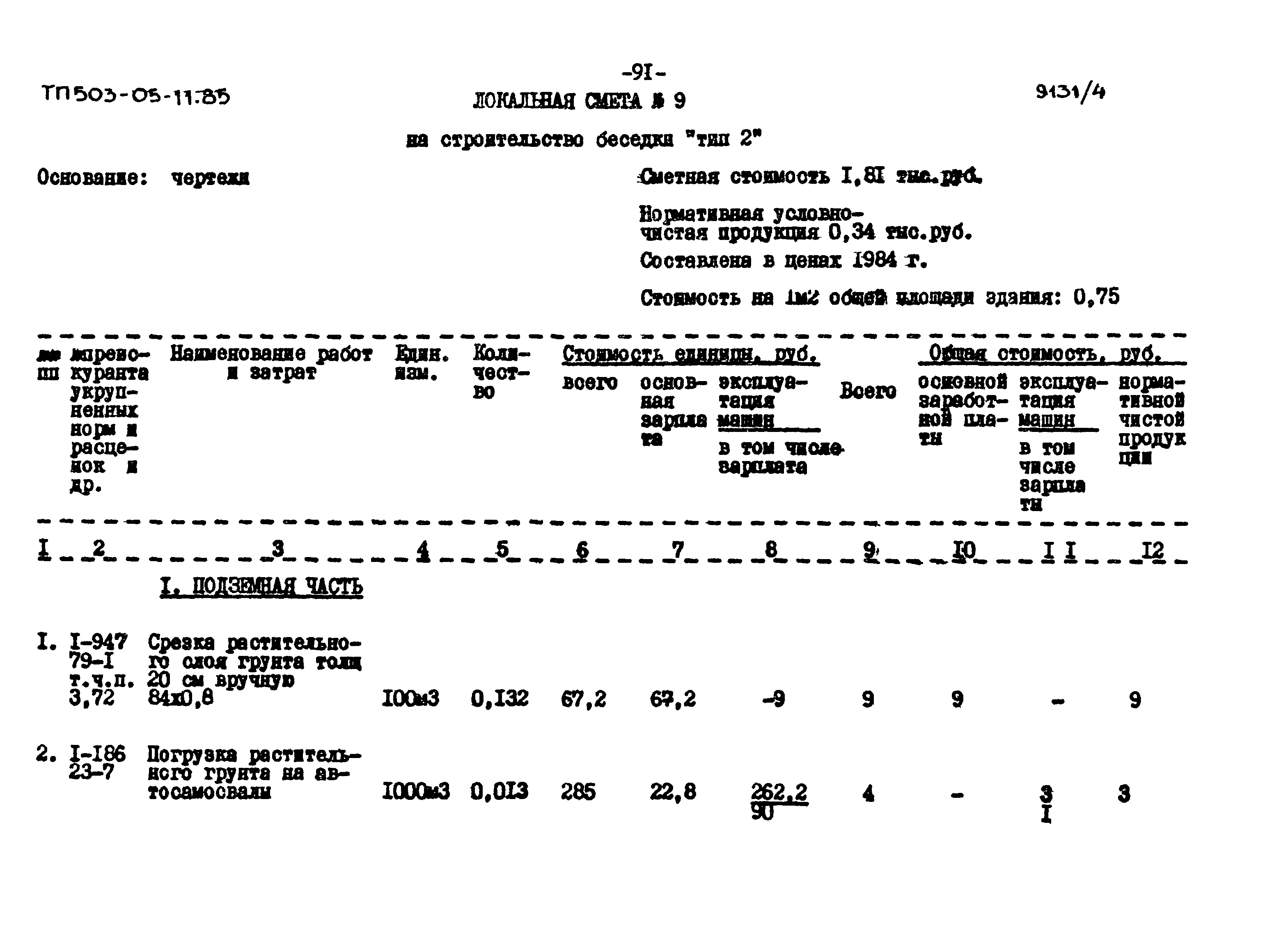 Типовой проект 503-05-11.85
