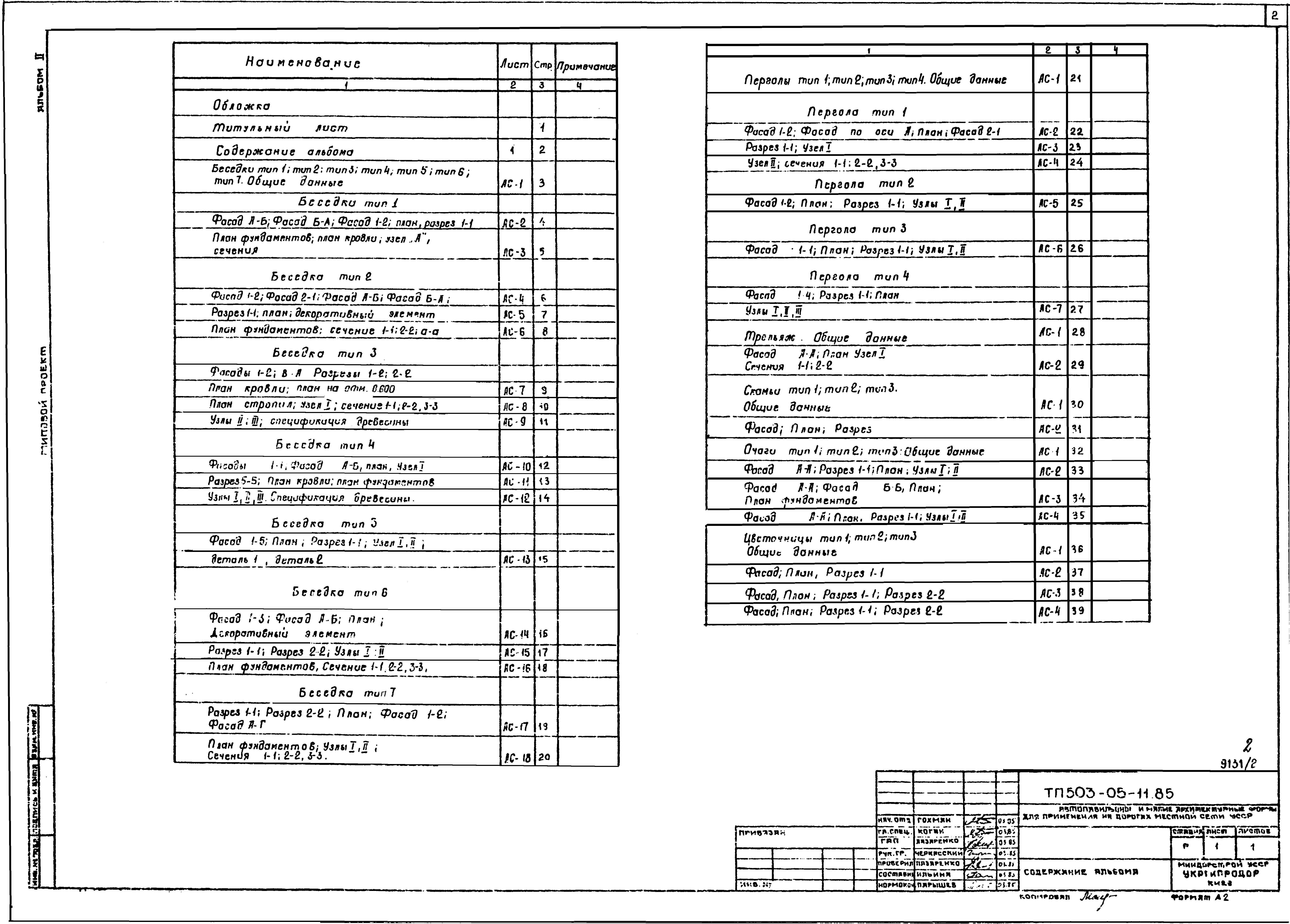 Типовой проект 503-05-11.85