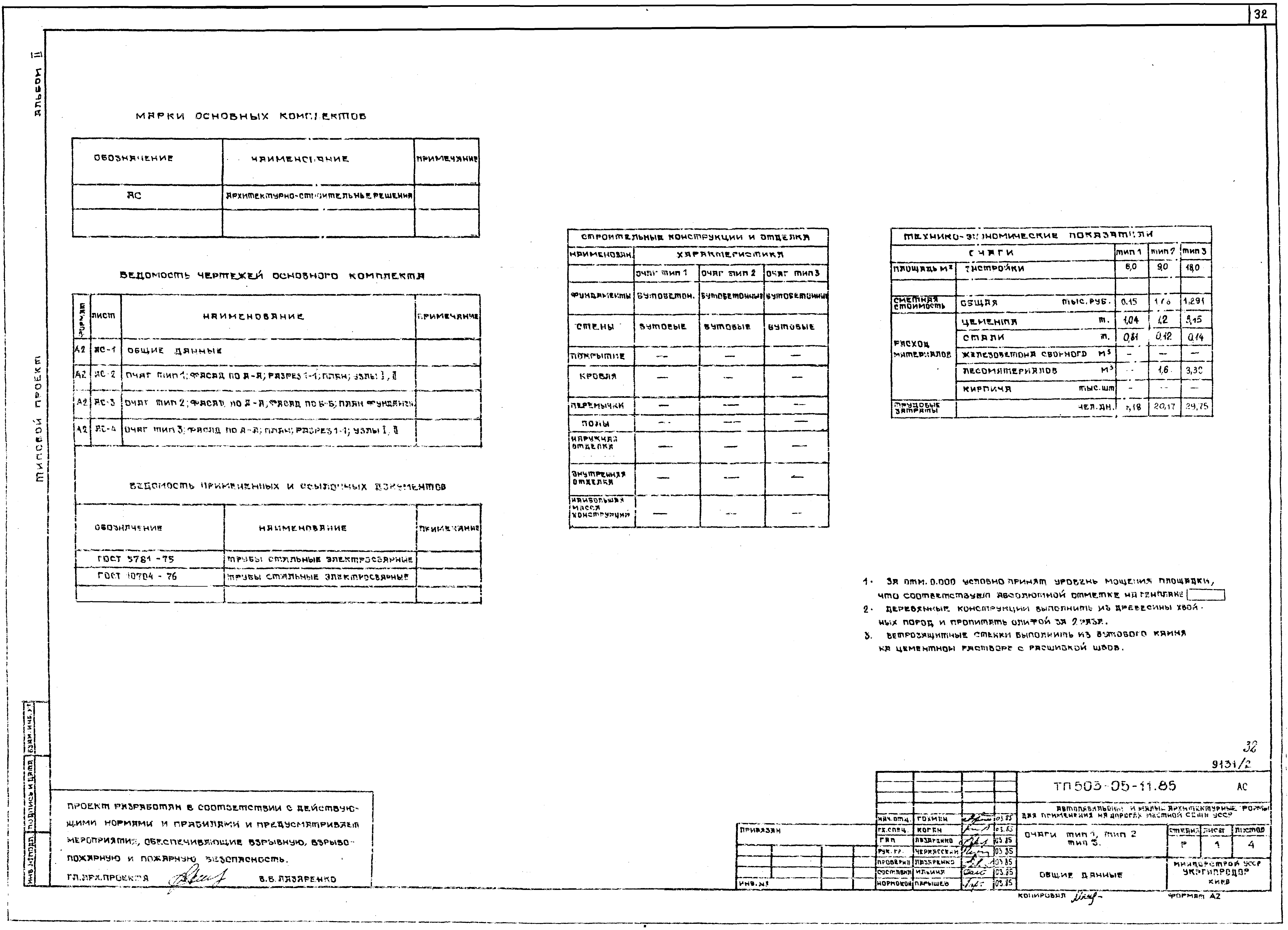 Типовой проект 503-05-11.85