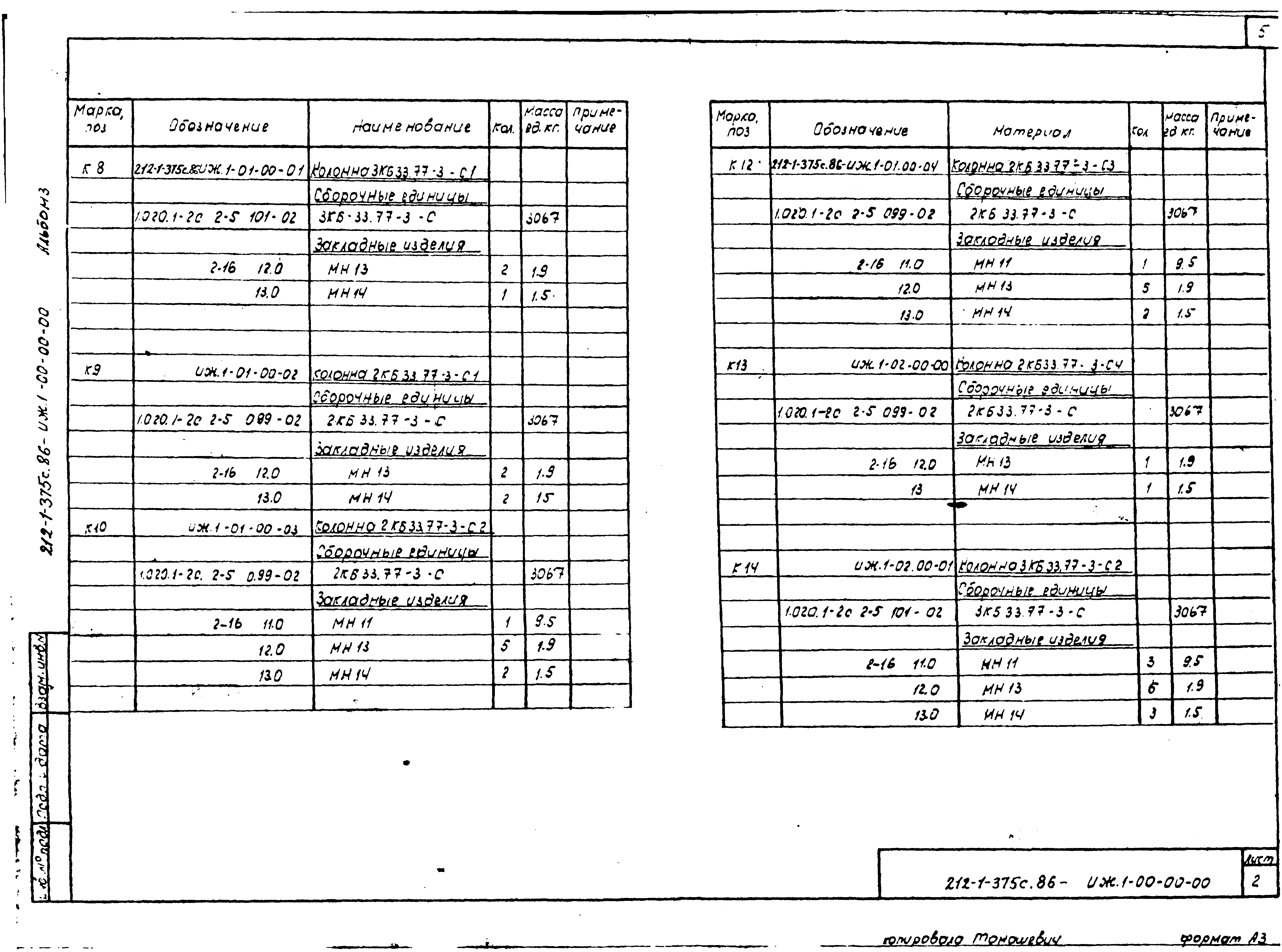 Типовой проект 212-1-375с.86