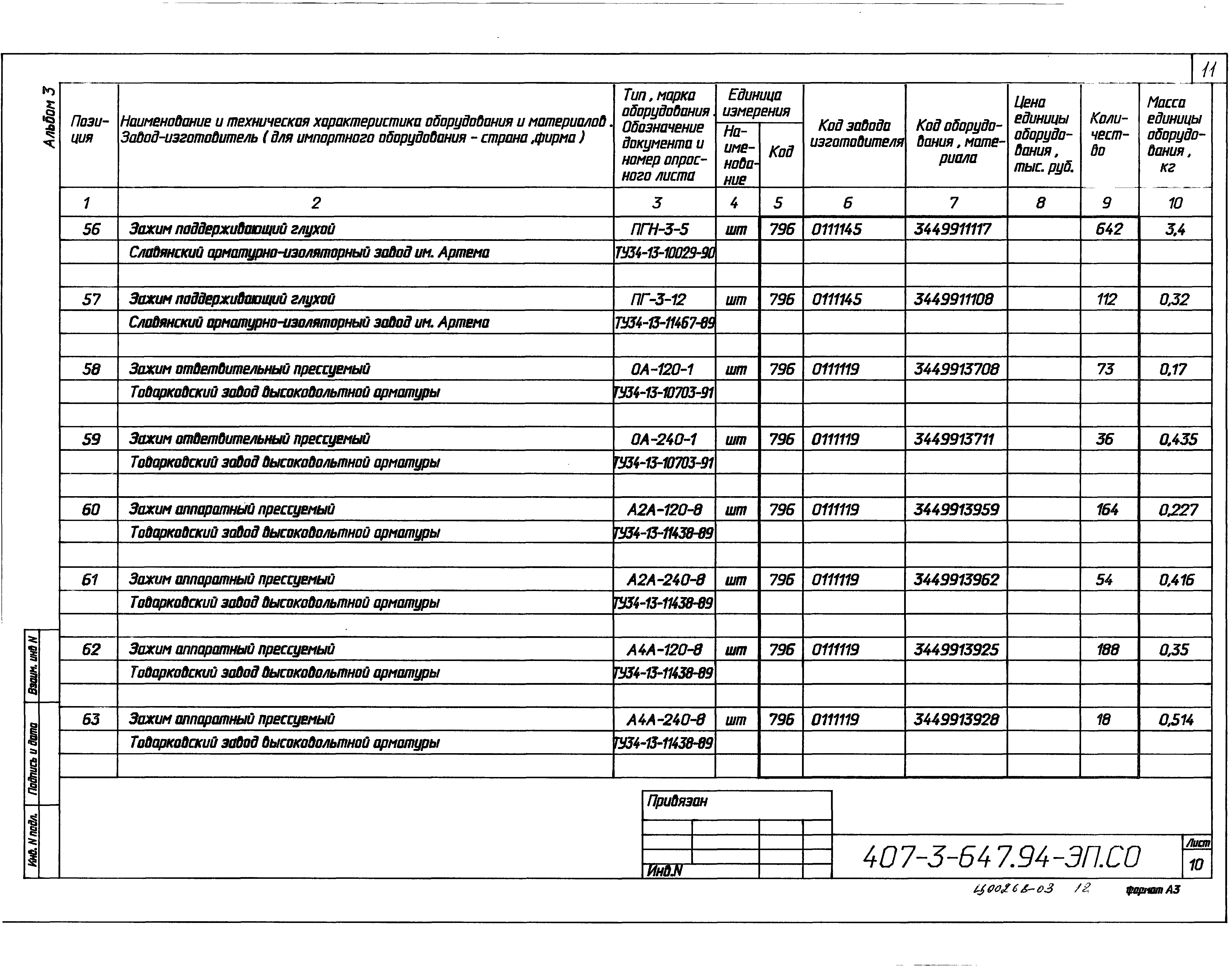 Типовой проект 407-3-647.94
