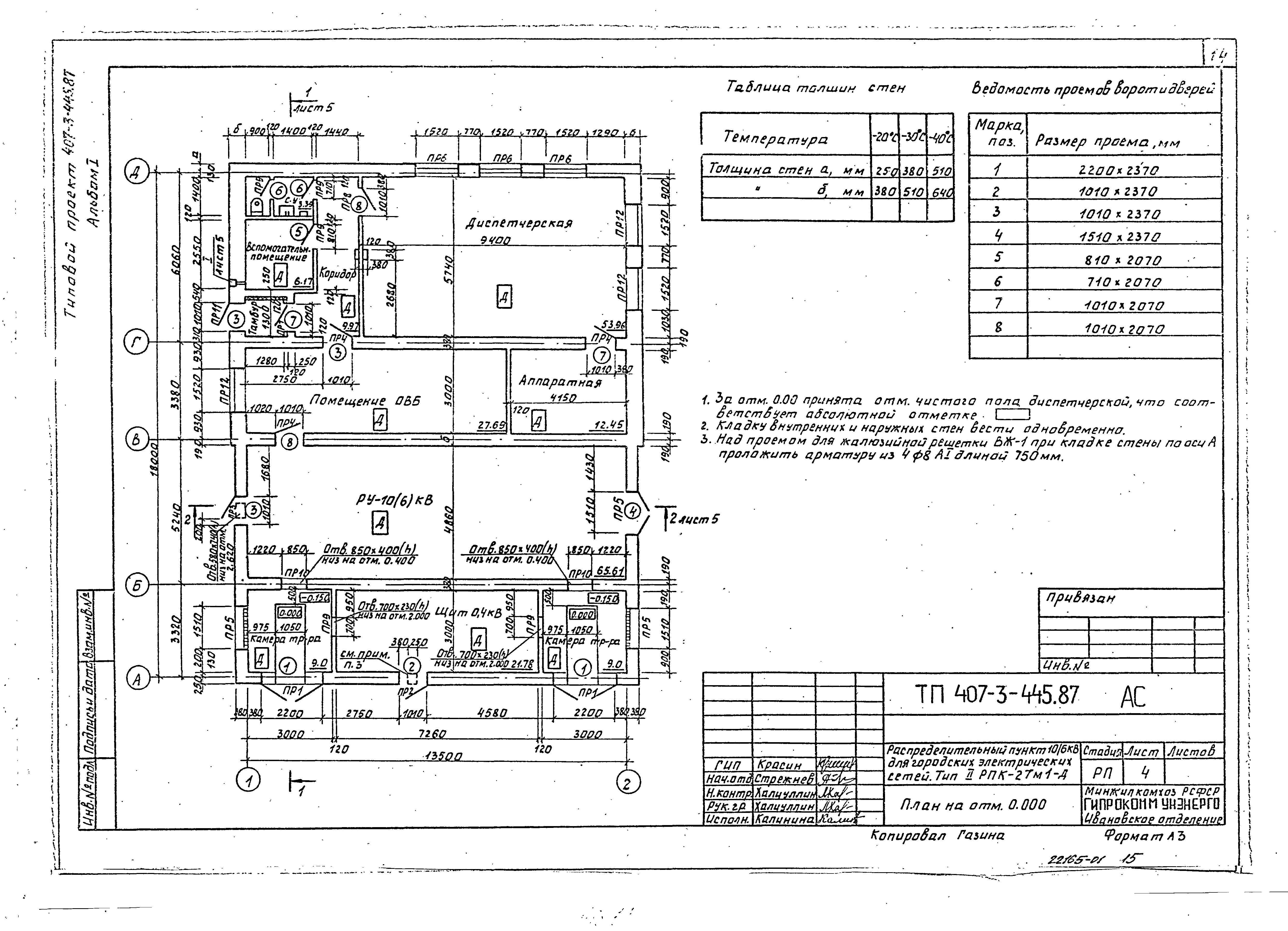 Типовой проект 407-3-445.87