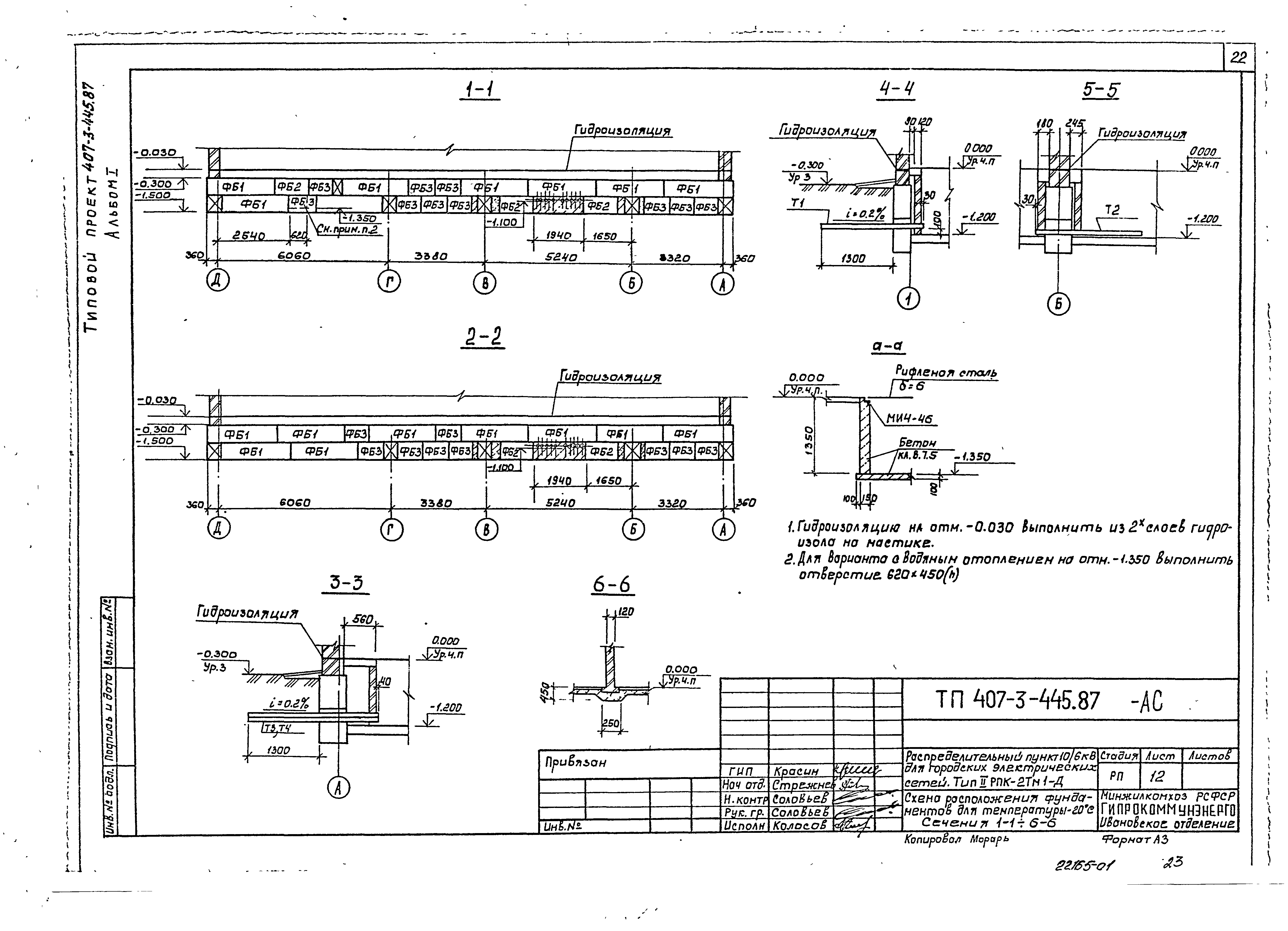 Типовой проект 407-3-445.87