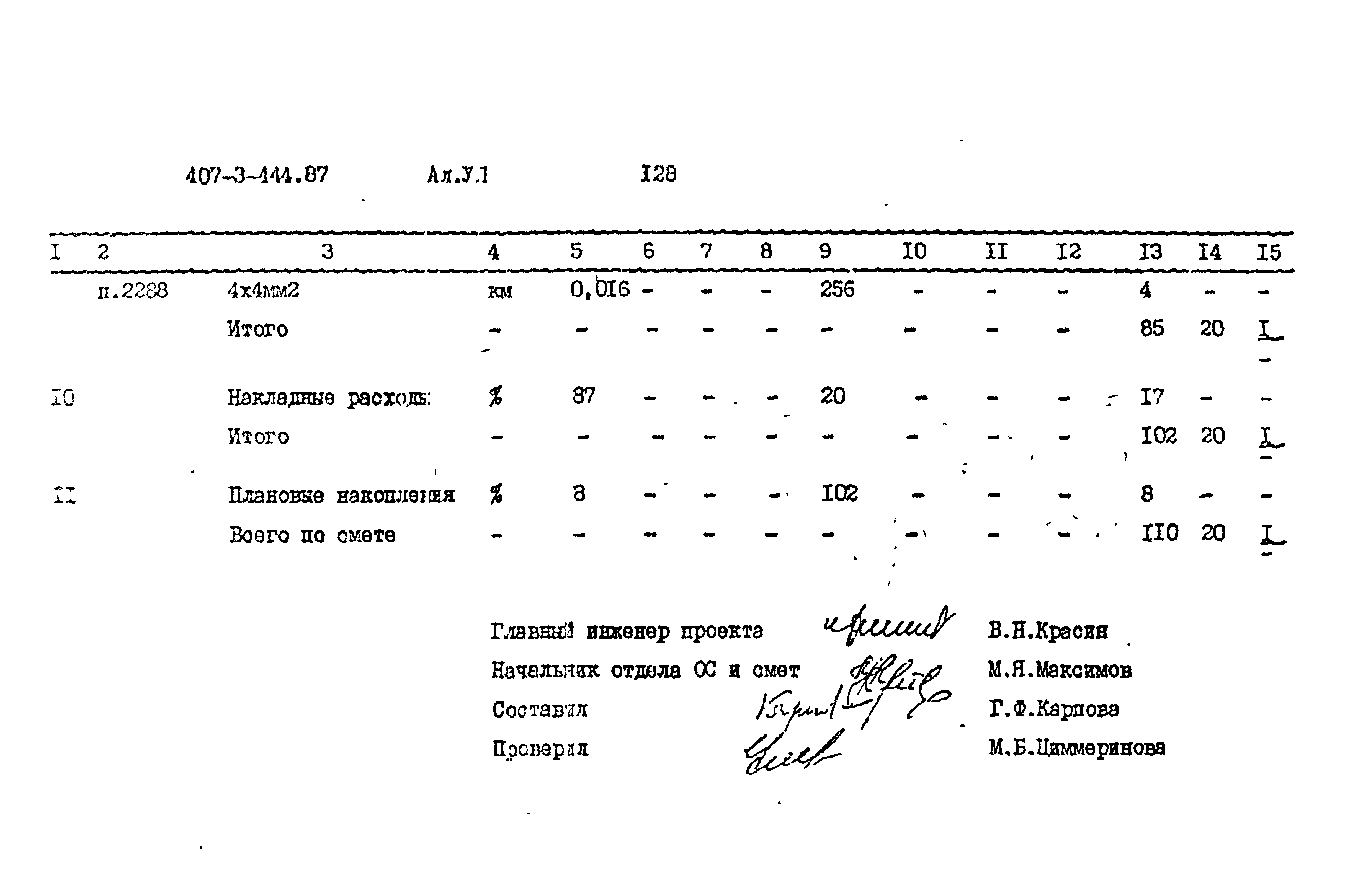 Типовой проект 407-3-444.87